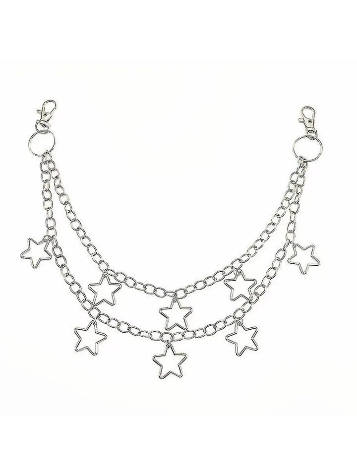 Jewelry × Other Crescent Bag Chain Hipster Cool Hundred Pair Pants Size ONE SIZE - 2 Thumbnail