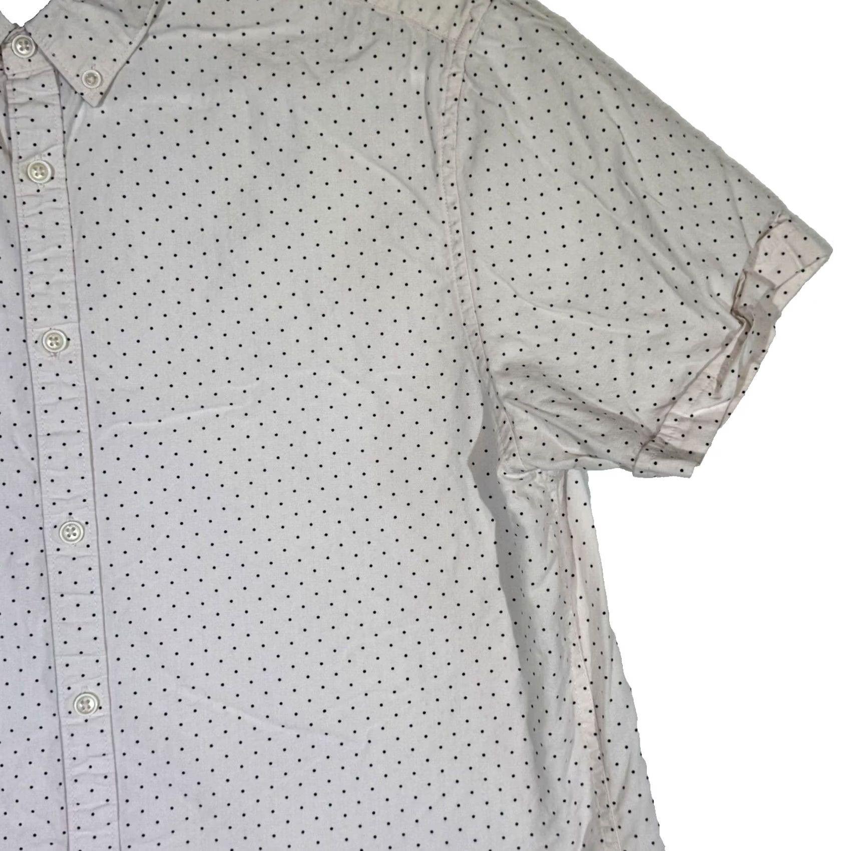 Vintage Cactus Shirt Mens L Ivory Man Men Cream Polka Dot Short Sleeve Slim Button Down Size Size US L / EU 52-54 / 3 - 5 Thumbnail