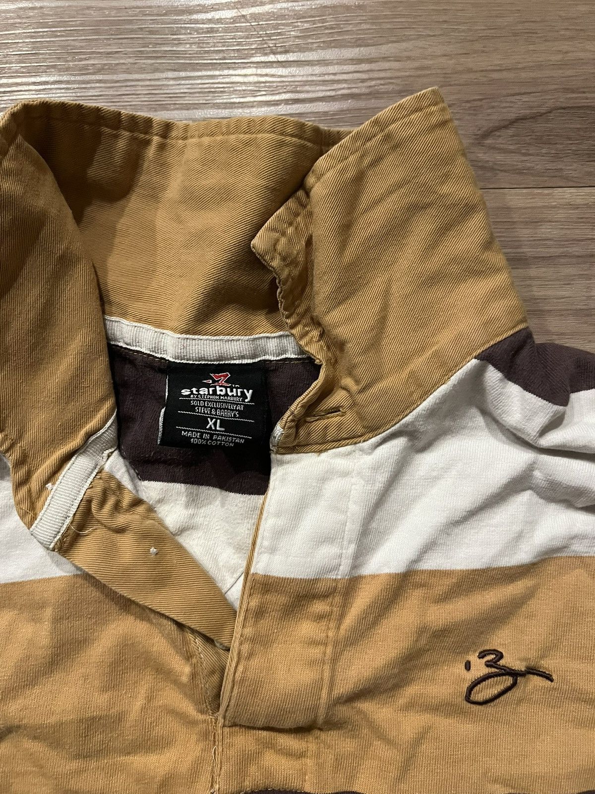 Other Starbury Striped Rugby/Polo Shirt Size US L / EU 52-54 / 3 - 3 Thumbnail