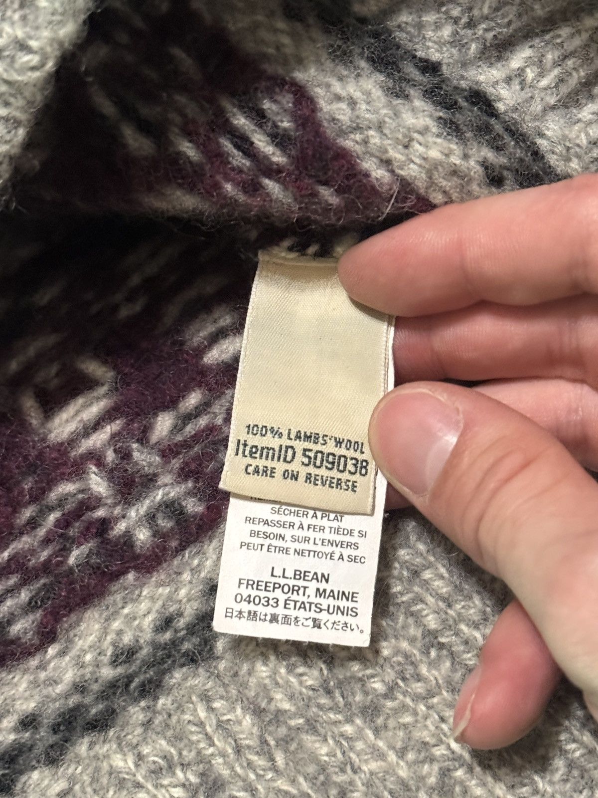 L.L. Bean L.L. Bean 100% Lamb Wool Nordic Fair Isle Soft Sweater 17x25 Size S / US 4 / IT 40 - 3 Thumbnail