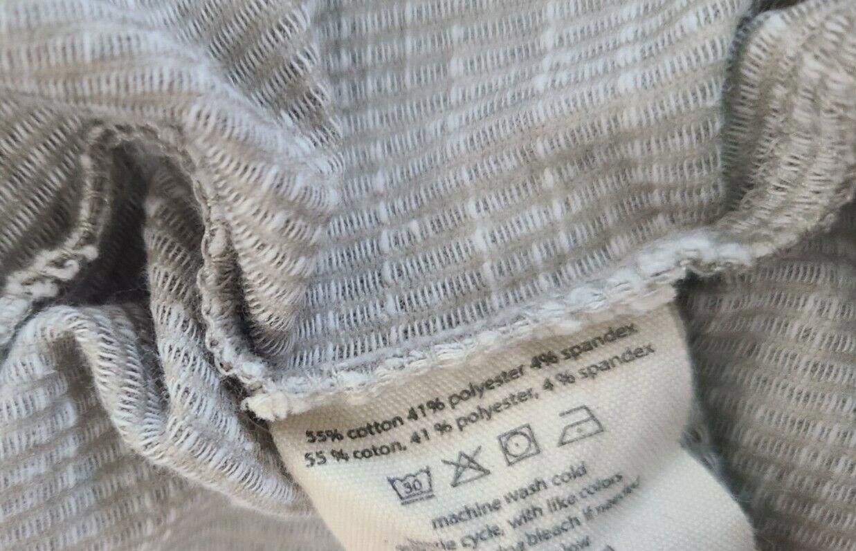 Designer Donni Cardigan One Size Waffle Neutral Striped Open Size ONE SIZE - 2 Thumbnail
