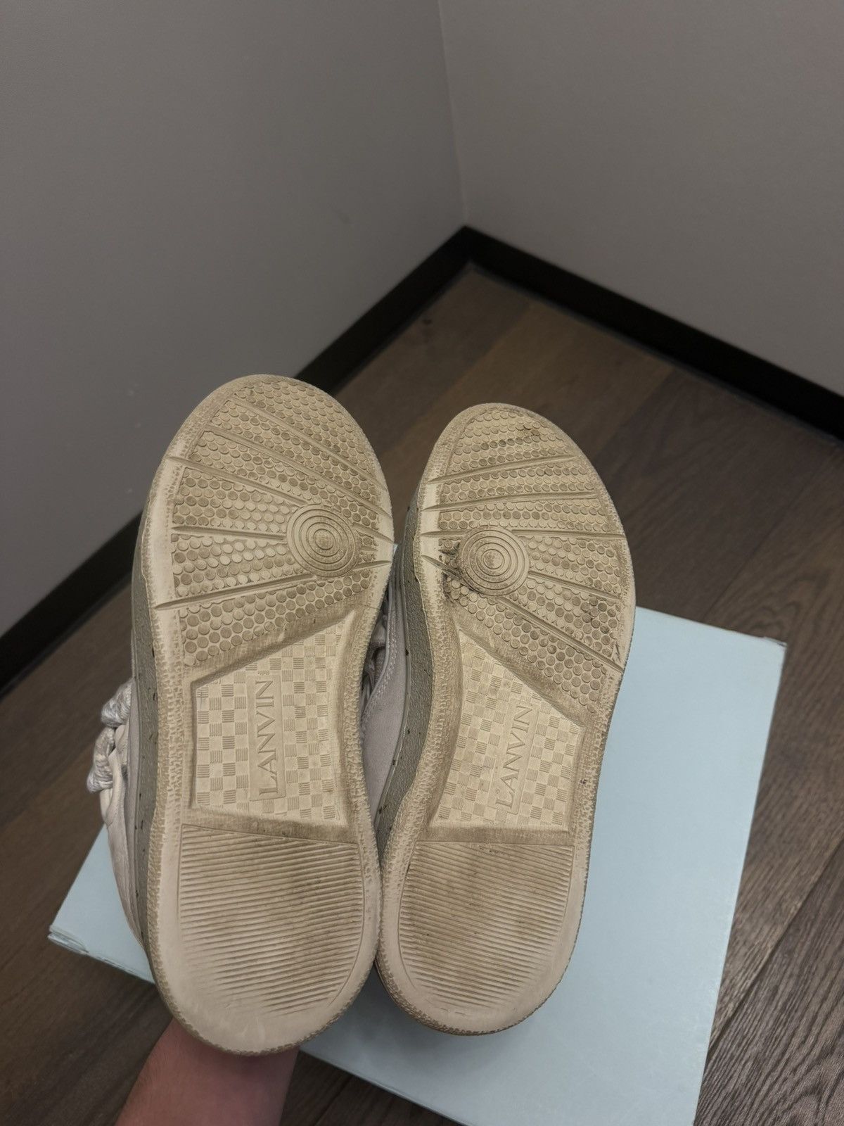 Lanvin Lanvin Curb Beige/Grey Size US 7 / EU 40 - 8 Thumbnail