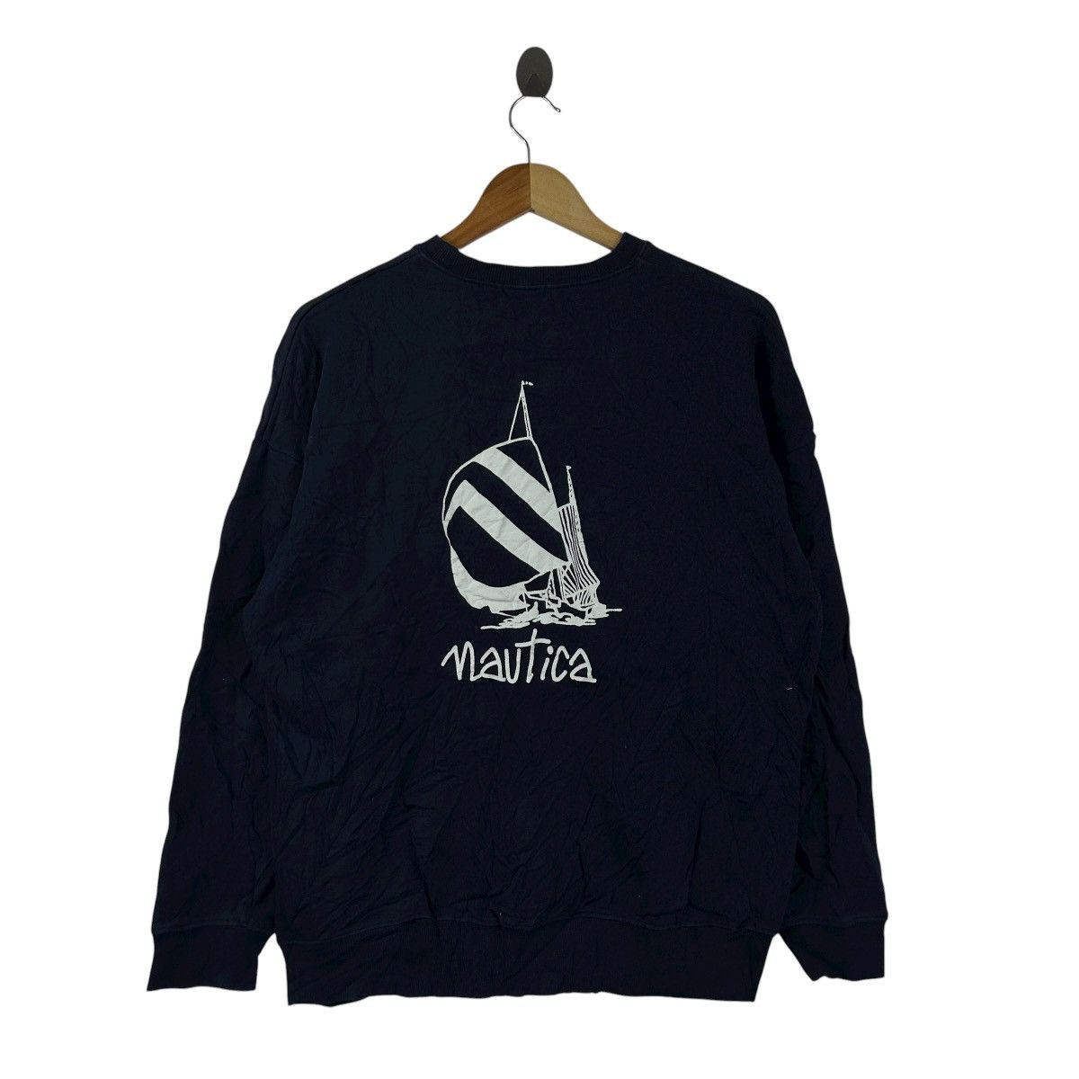 Nautica Vintage NAUTICA SAILING GEAR Hip Hop Beach Sweatshirt Size US XL / EU 56 / 4 - 1 Thumbnail