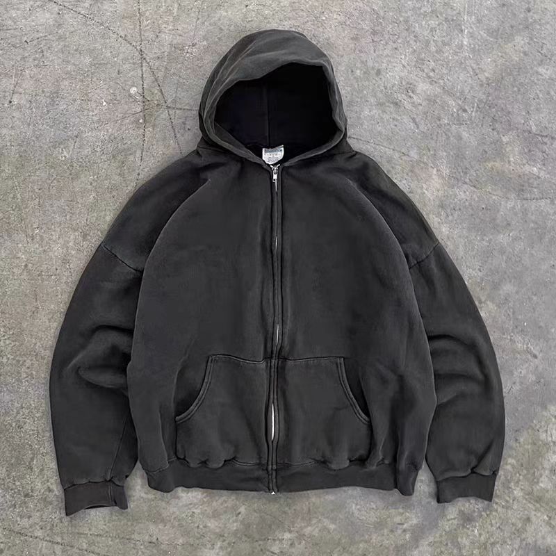 Japanese Brand Vintage Street Zipper Loose Hooded Sweatshirt Jacket Size US M / EU 48-50 / 2 - 4 Thumbnail