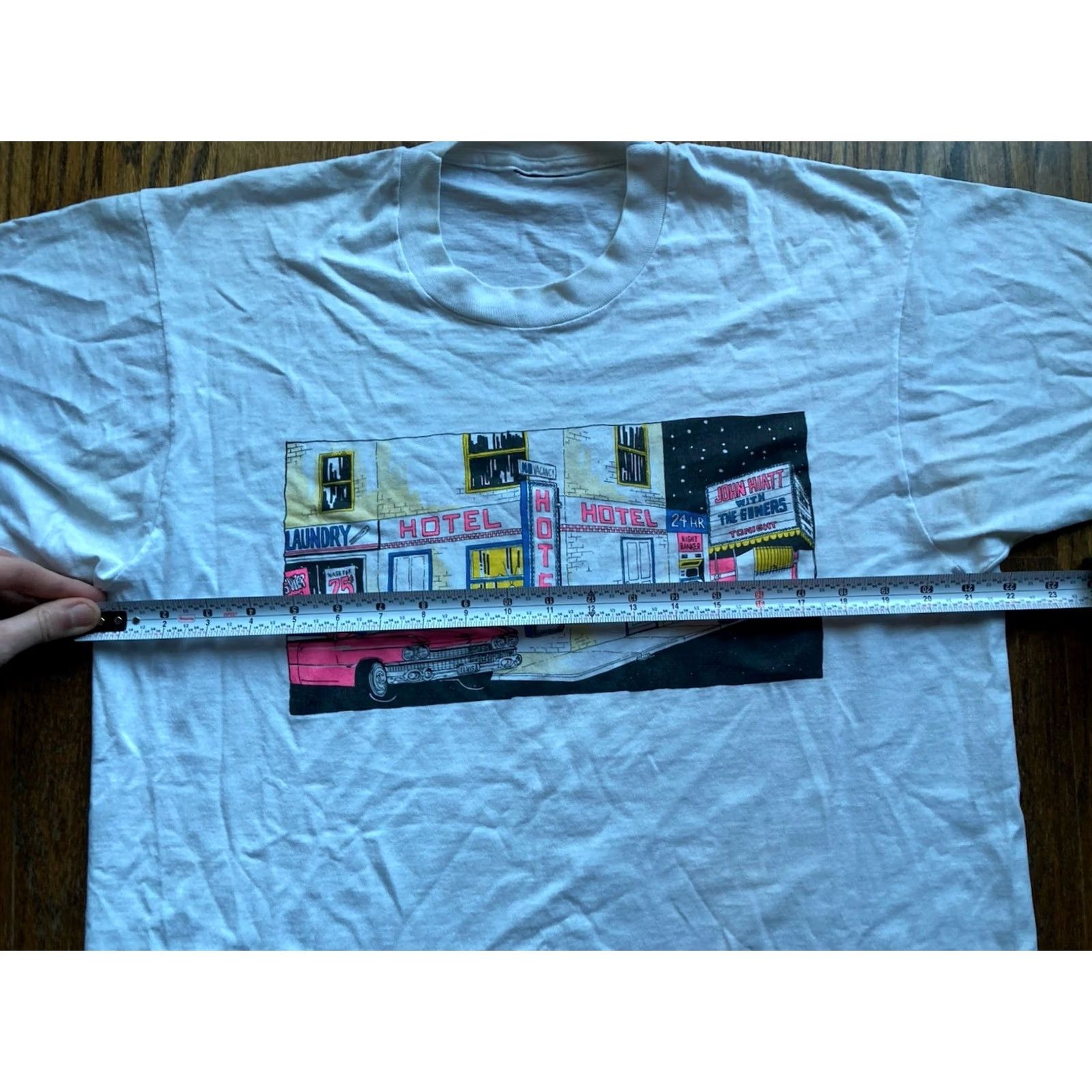 Doublet VINTAGE John Hiatt Shirt Mens Large White 90s Concert Double Sided Goners Tour Size US L / EU 52-54 / 3 - 5 Thumbnail