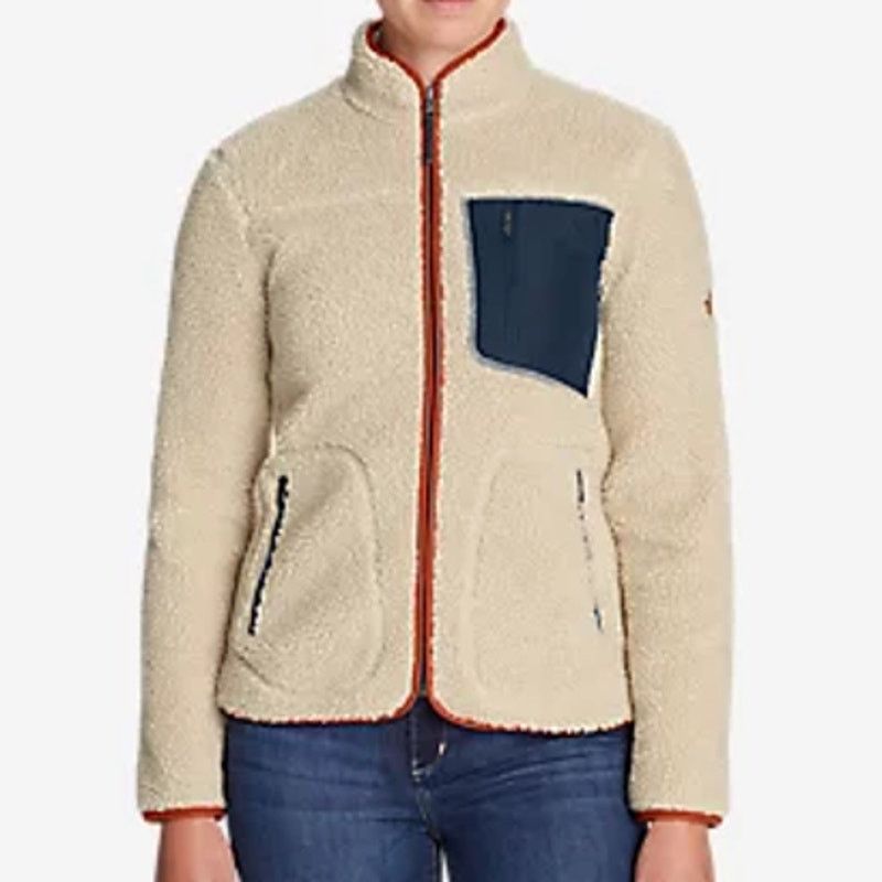 Eddie Bauer Eddie Bauer Fleece Rangefinder Faux Shearling Jacket Medium Size M / US 6-8 / IT 42-44 - 1 Thumbnail
