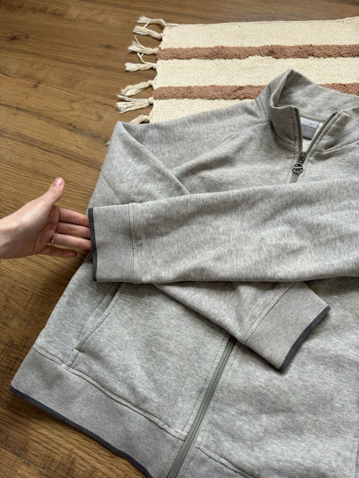 Nike 1990s NIKE MINI SWOOSH ZIP SWEATSHIRT Size L / US 10 / IT 46 - 4 Thumbnail