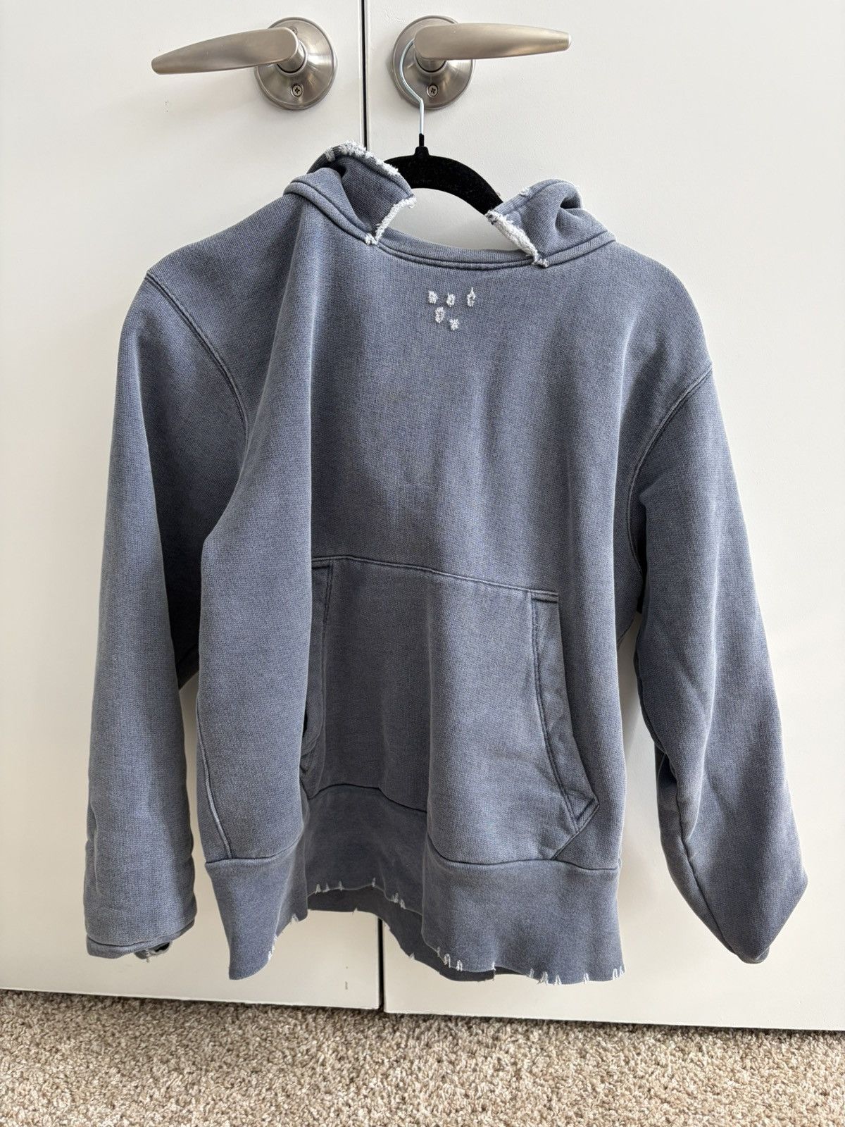 Our Legacy Our Legacy Relic Hoodie Blue 1000 Points Print Size US S / EU 44-46 / 1 - 1 Thumbnail