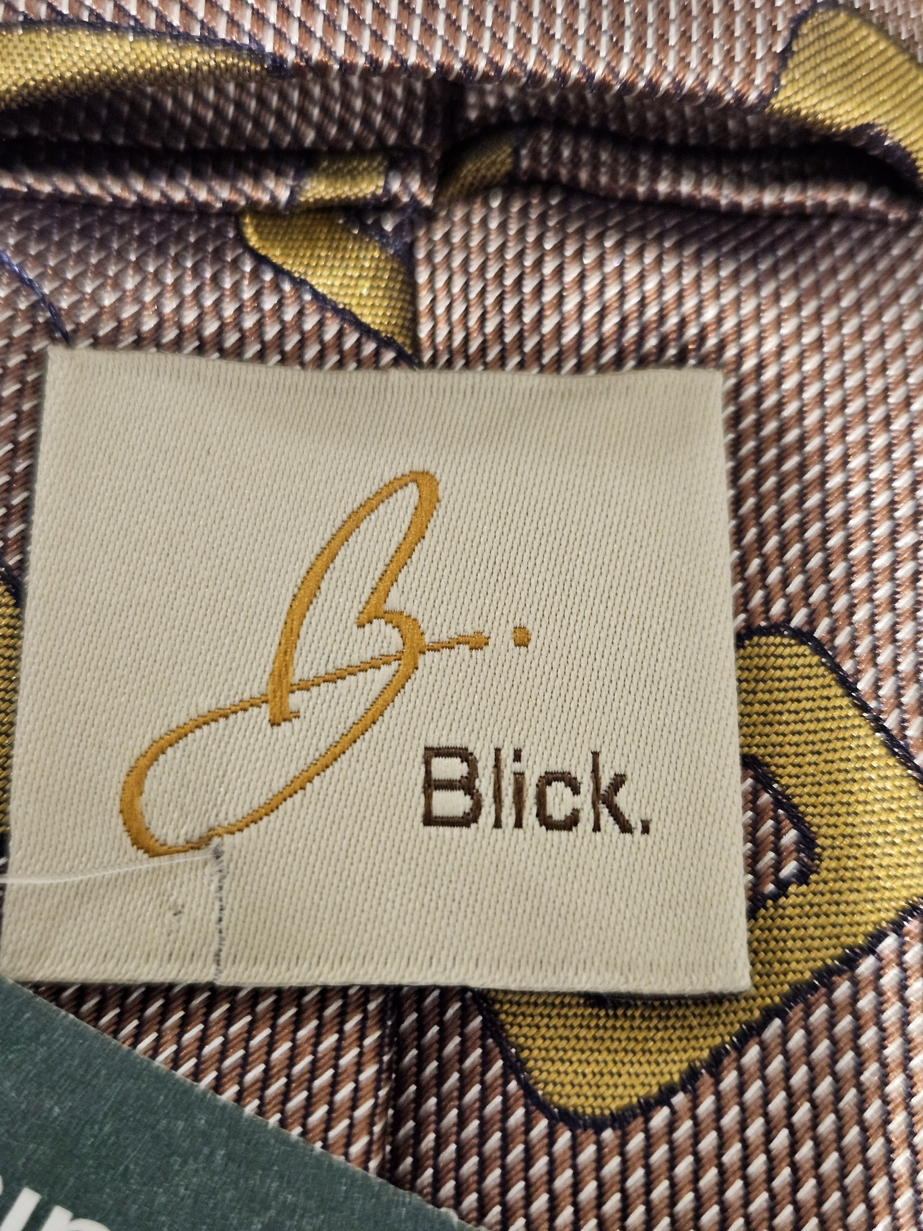 Other BLICK Necktie Silk Brown Patterned (Made in Italy) Size ONE SIZE - 5 Thumbnail