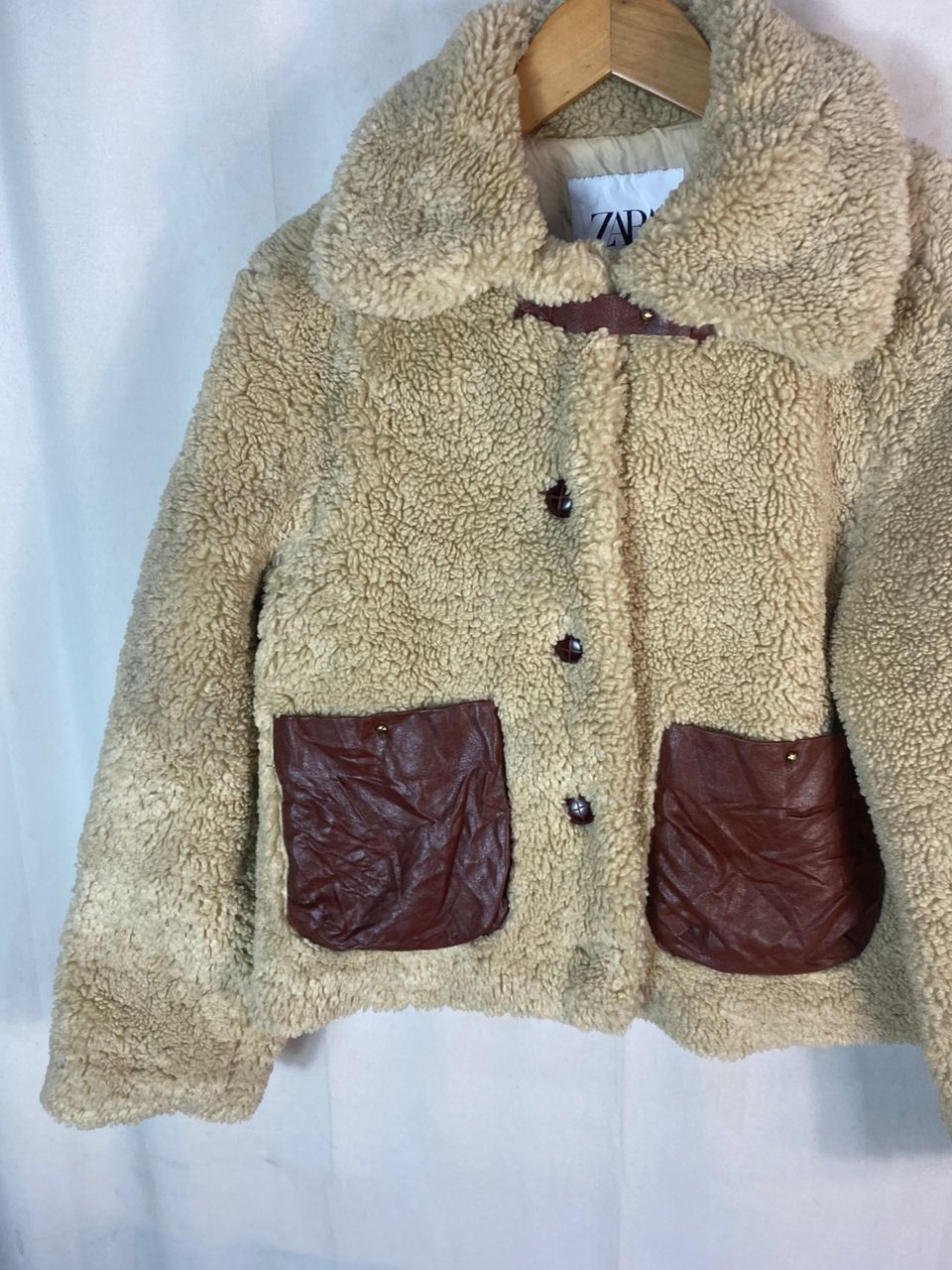 Zara Zara beggie croptop fleece jacket Size S / US 4 / IT 40 - 3 Thumbnail