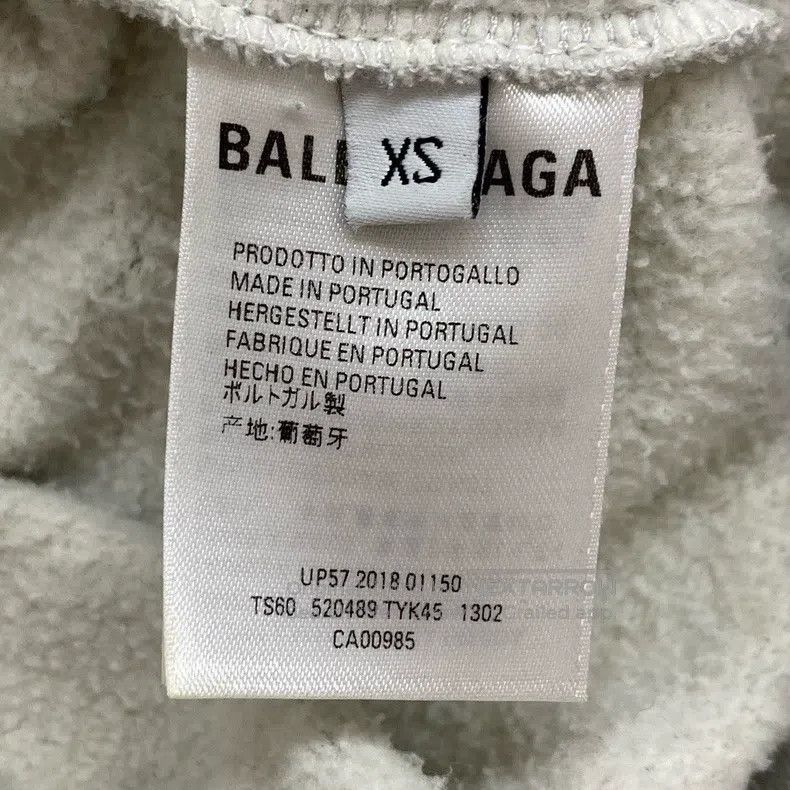 Balenciaga Balenciaga Gray hat lettering hooded sweatshirt Size US XS / EU 42 / 0 - 4 Thumbnail