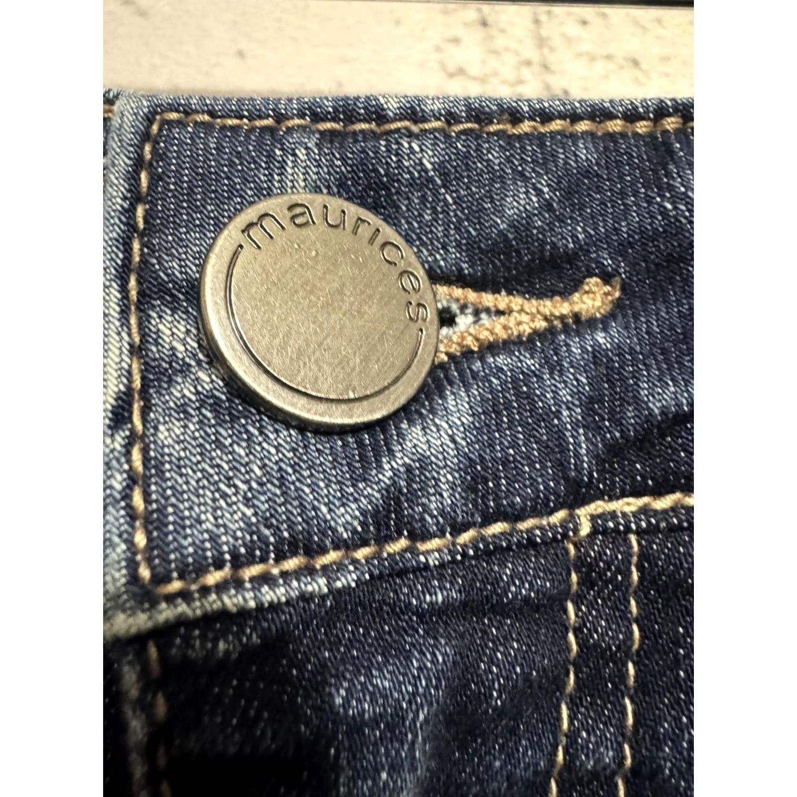 Vintage Maurices Everflex High-Rise Women's Jeans Size 0 Regular Blue Denim Dark Wash 26x29 Slim? Size 26" / US 2 / IT 38 - 5 Thumbnail