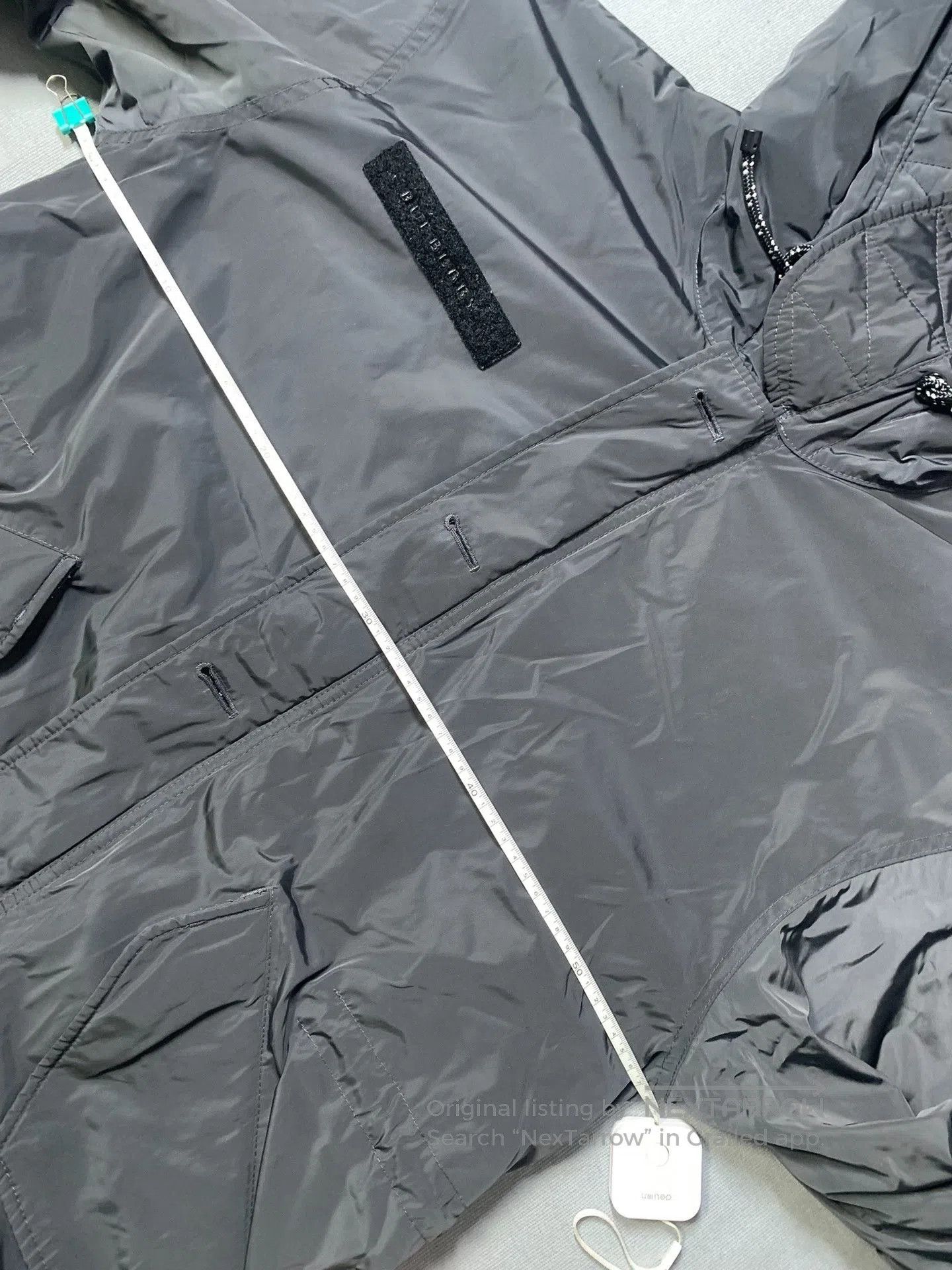 Burberry Burberry Metallic Nylon Long Fishtail Parka. Size US M / EU 48-50 / 2 - 7 Thumbnail