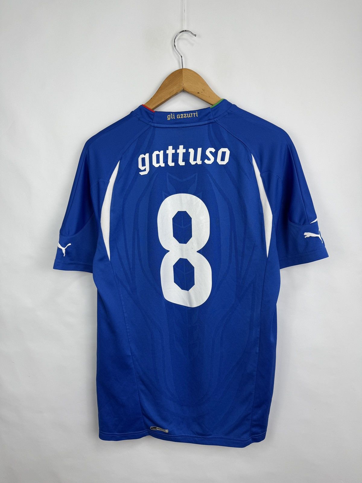 Puma 🇮🇹 Vintage 2010 Gennaro Gattuso #8 Puma Italy Soccer Jersey Size US L / EU 52-54 / 3 - 14 Thumbnail
