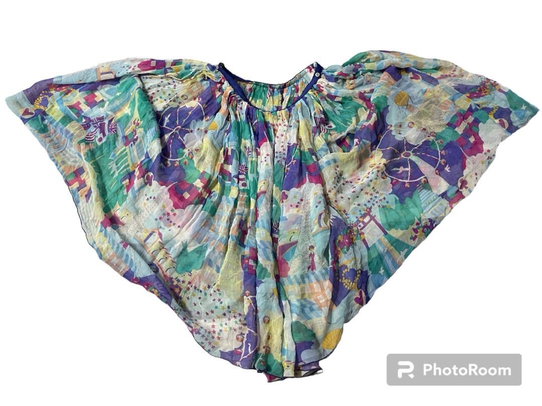 Tsumori Chisato Issey Miyake by Tsumori Chisato Silk Skirt Size 28" / US 6 / IT 42 - 2 Thumbnail