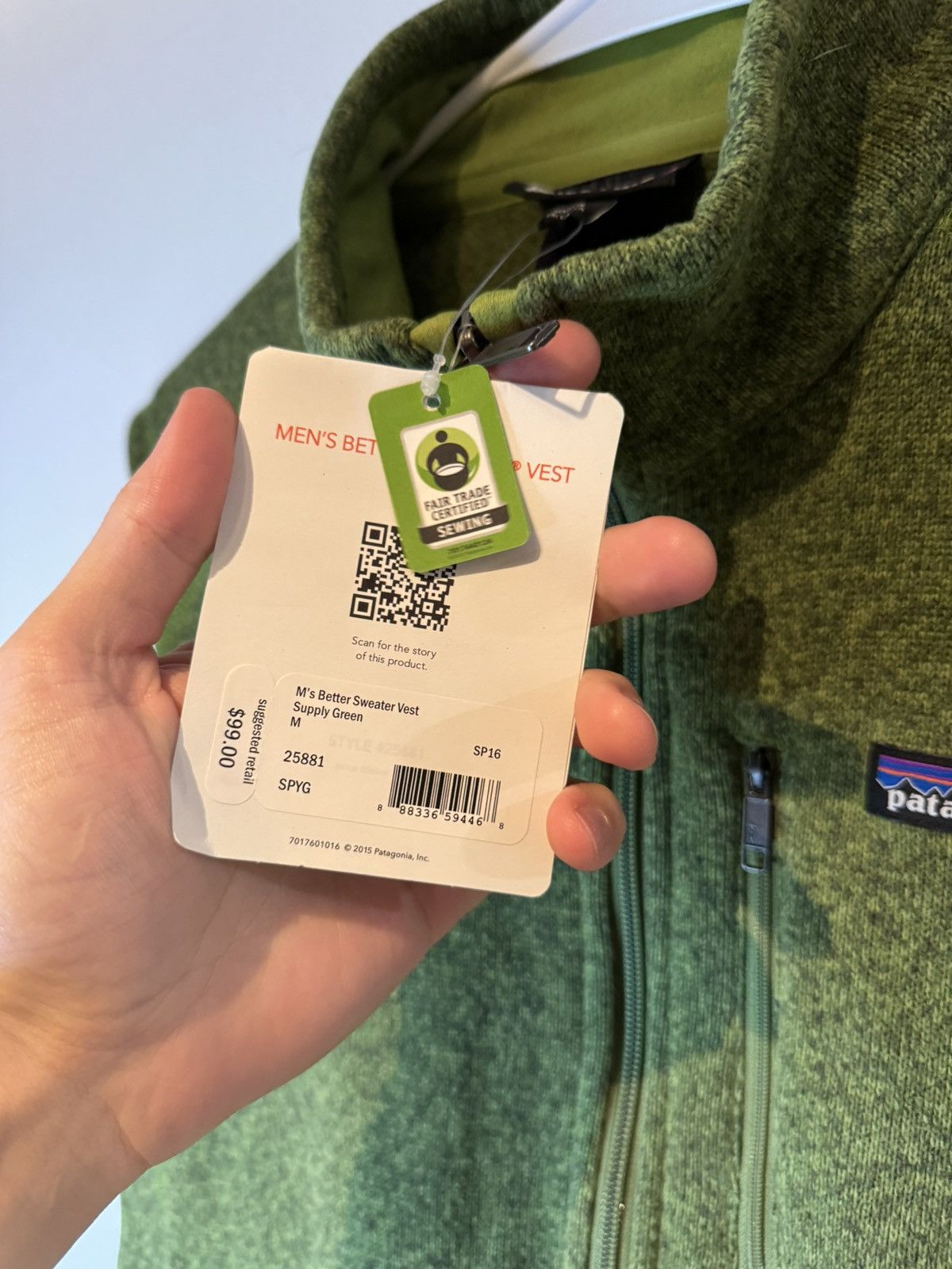 Patagonia Patagonia Men’s Medium Better Sweater Vest Full Zip NEW Size US M / EU 48-50 / 2 - 4 Thumbnail