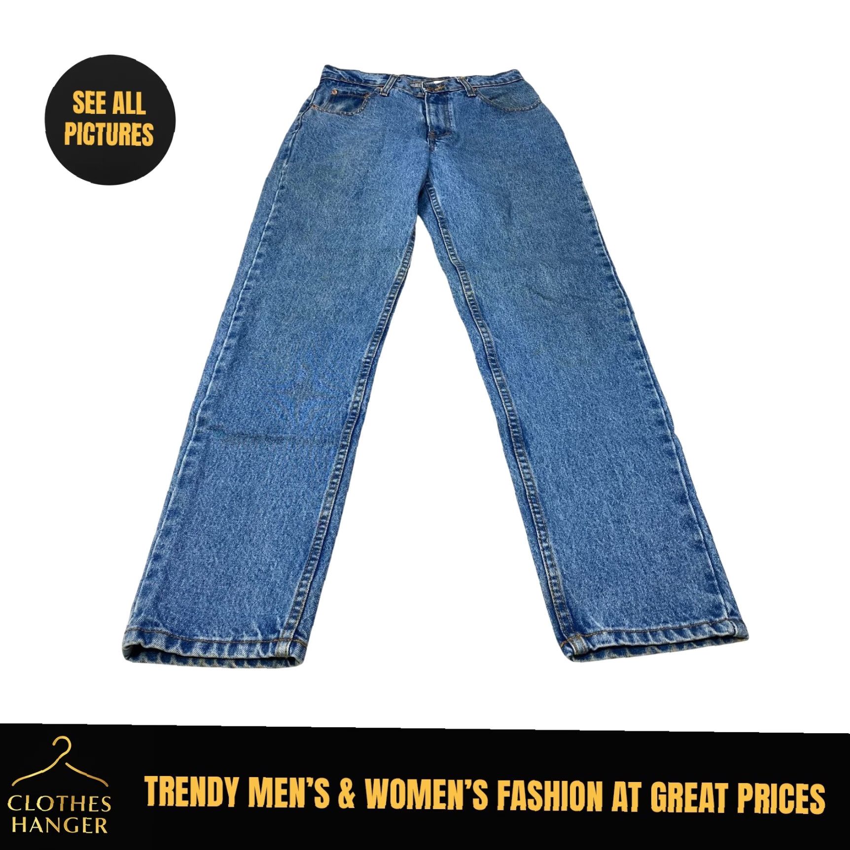Jordache VINTAGE Jordache Jeans Women's 9/10 28x30 High Waist Tapered Stonewash Jeans 90s Style Size 32" / US 10 / IT 46 - 2 Thumbnail