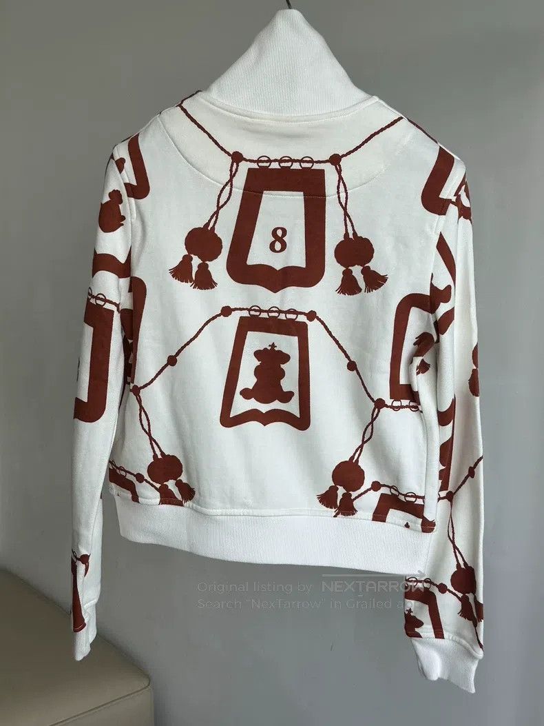Hermes Hermes White print sportswear set Size XS / US 0-2 / IT 36-38 - 4 Thumbnail