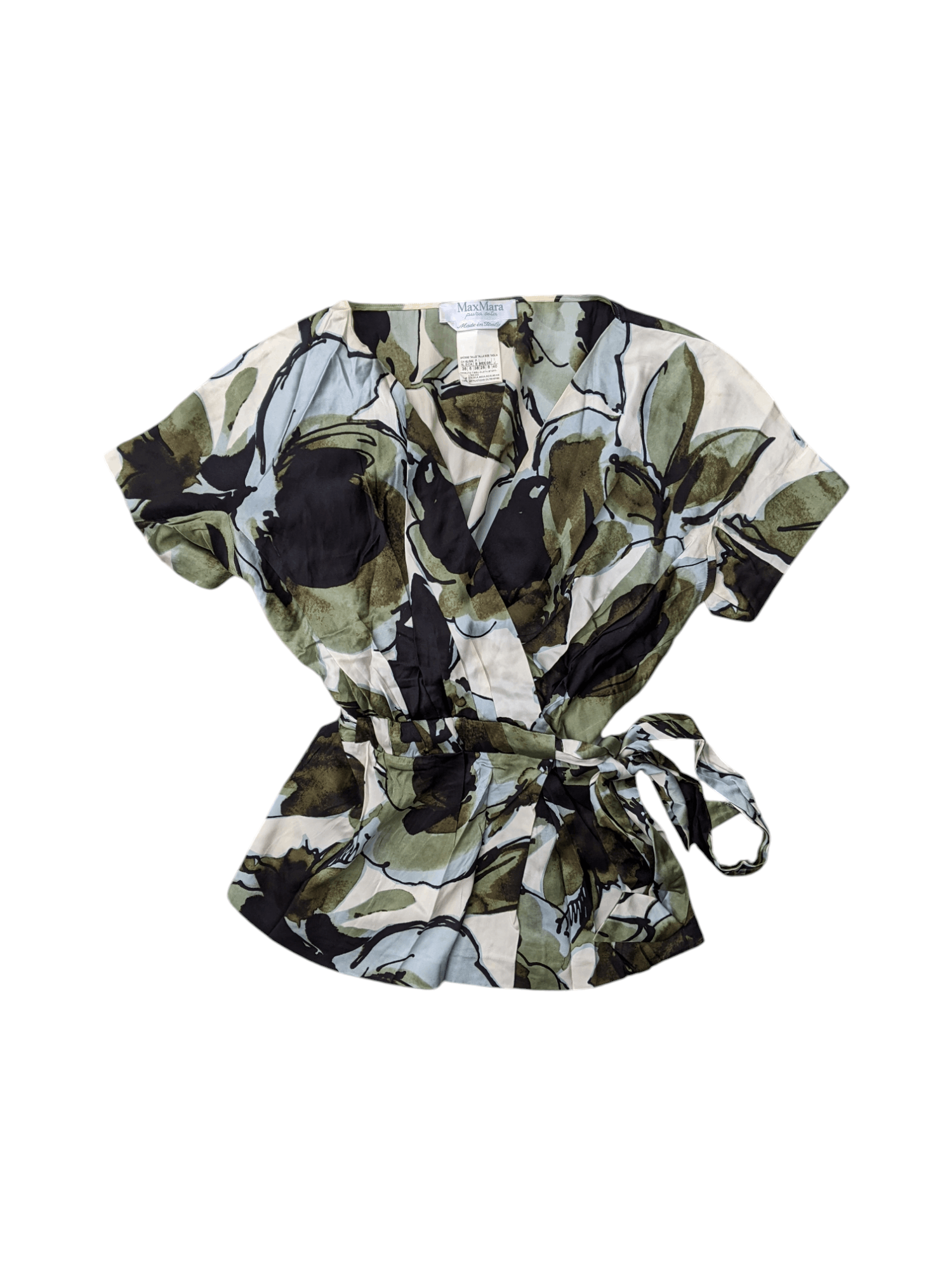Max Mara Max Mara Pura Seta Wrap Top Size S / US 4 / IT 40 - 1 Thumbnail