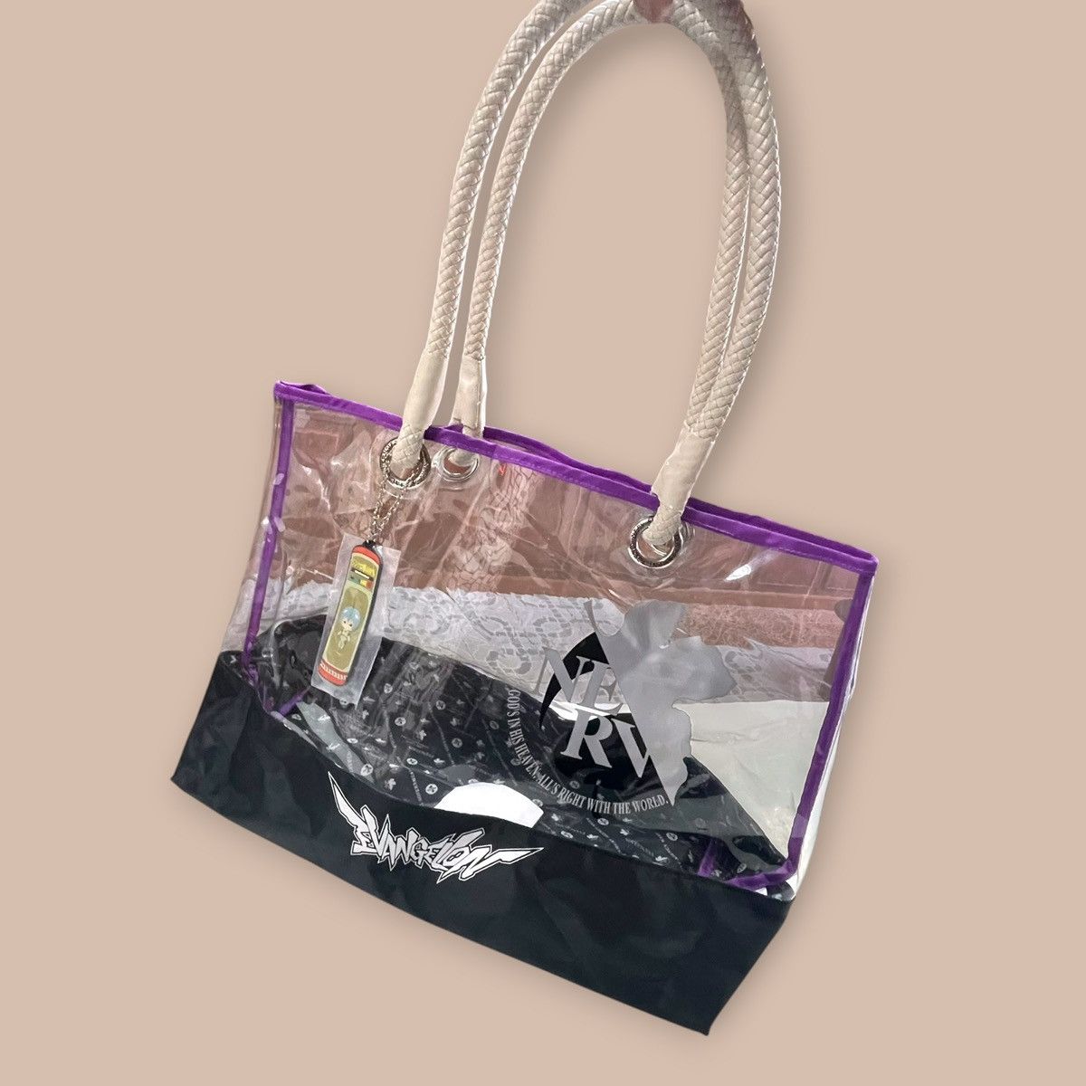 Anime Evangelion Vinyl Clear Bag Size ONE SIZE - 5 Thumbnail