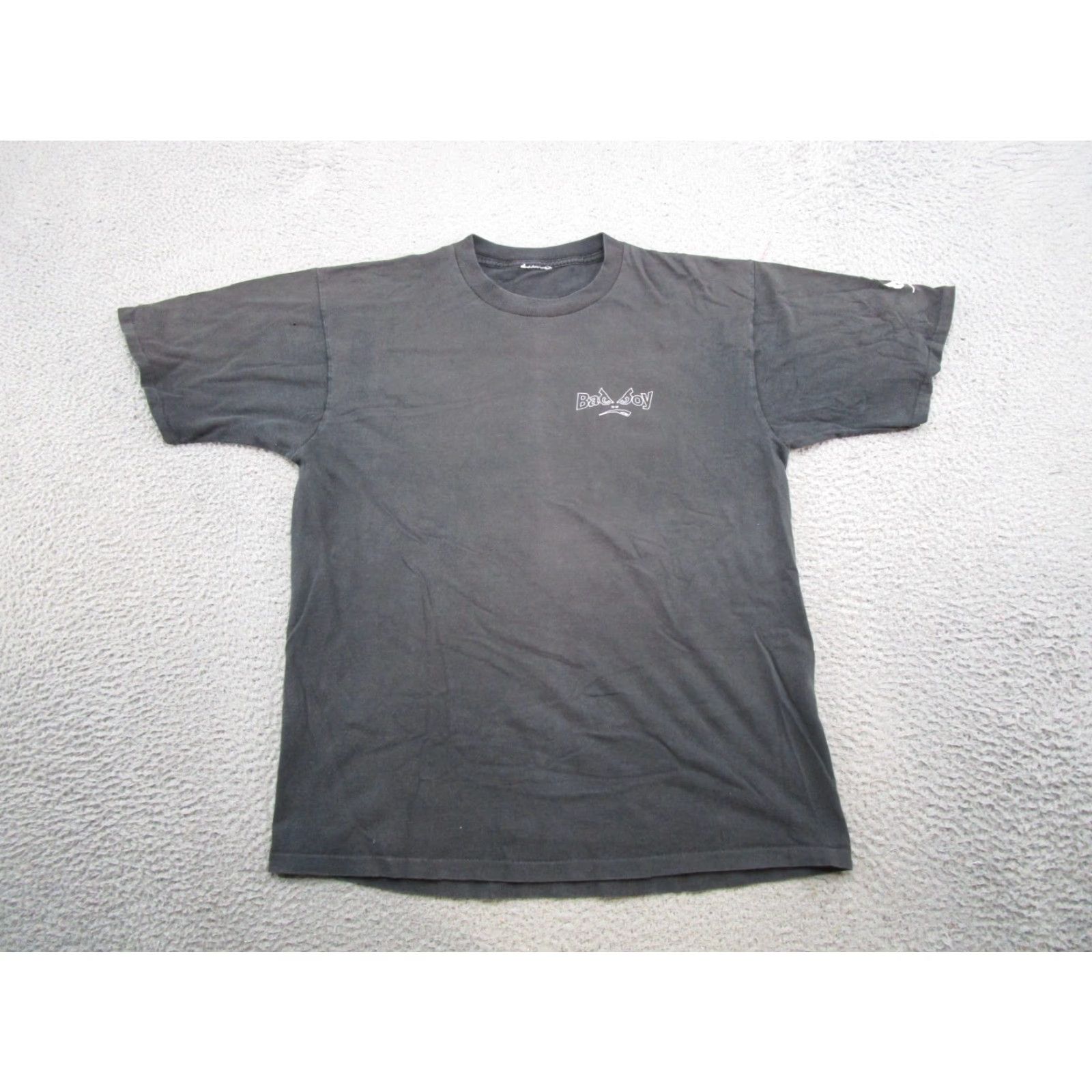 Vintage VINTAGE Bad Boy 90s Smokin Smoking T-Shirt Casual Grunge 1990s Crew Neck Short Sleeve Men Black L Boys Mens Clothing Shirt Wordings: READ Size US L / EU 52-54 / 3 - 5 Thumbnail