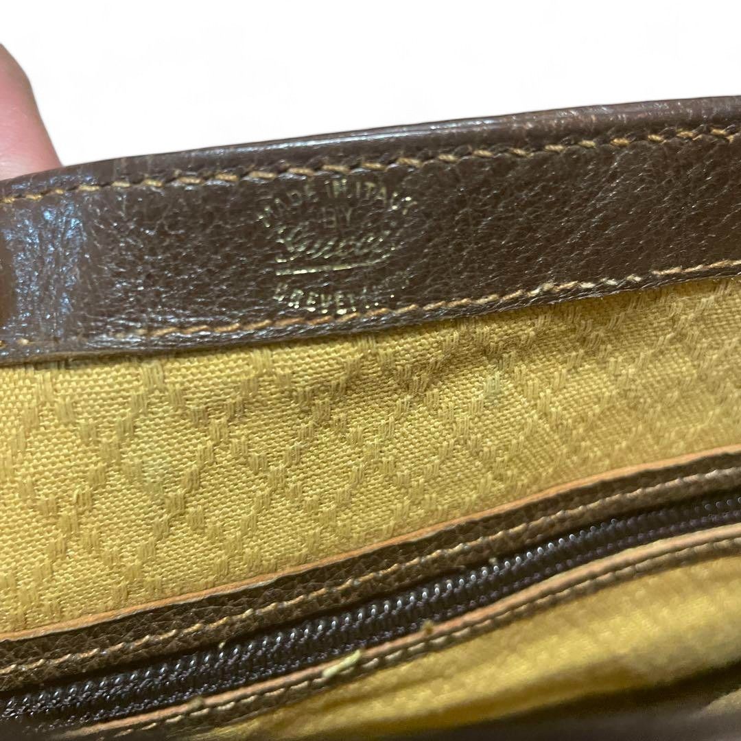 Gucci Gucci - Sherry Line Shoulder Bag Interlocking G Brown Size ONE SIZE - 7 Thumbnail