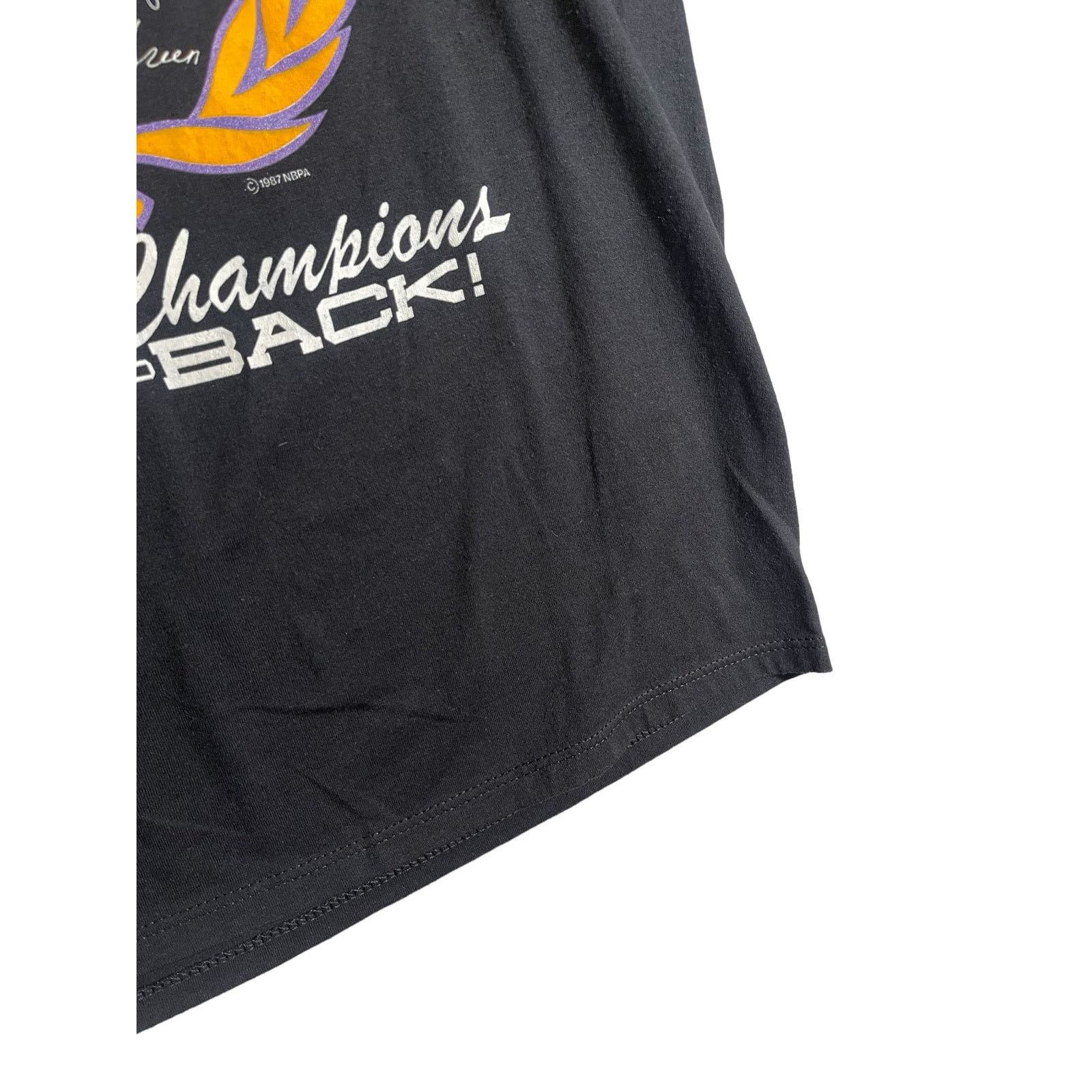 Jerzees × NBA × Vintage Vintage 1987 Los Angeles Lakers Championship T-Shirt Size US XL / EU 56 / 4 - 6 Thumbnail