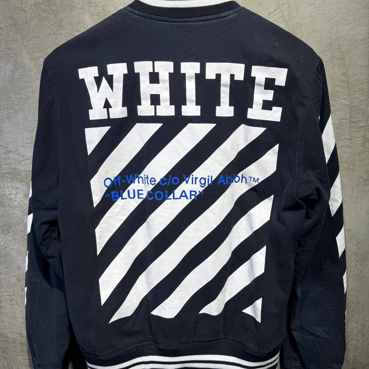 Off-White Off-White “Blue collar” Bomber jacket rare piece Size US M / EU 48-50 / 2 - 2 Thumbnail