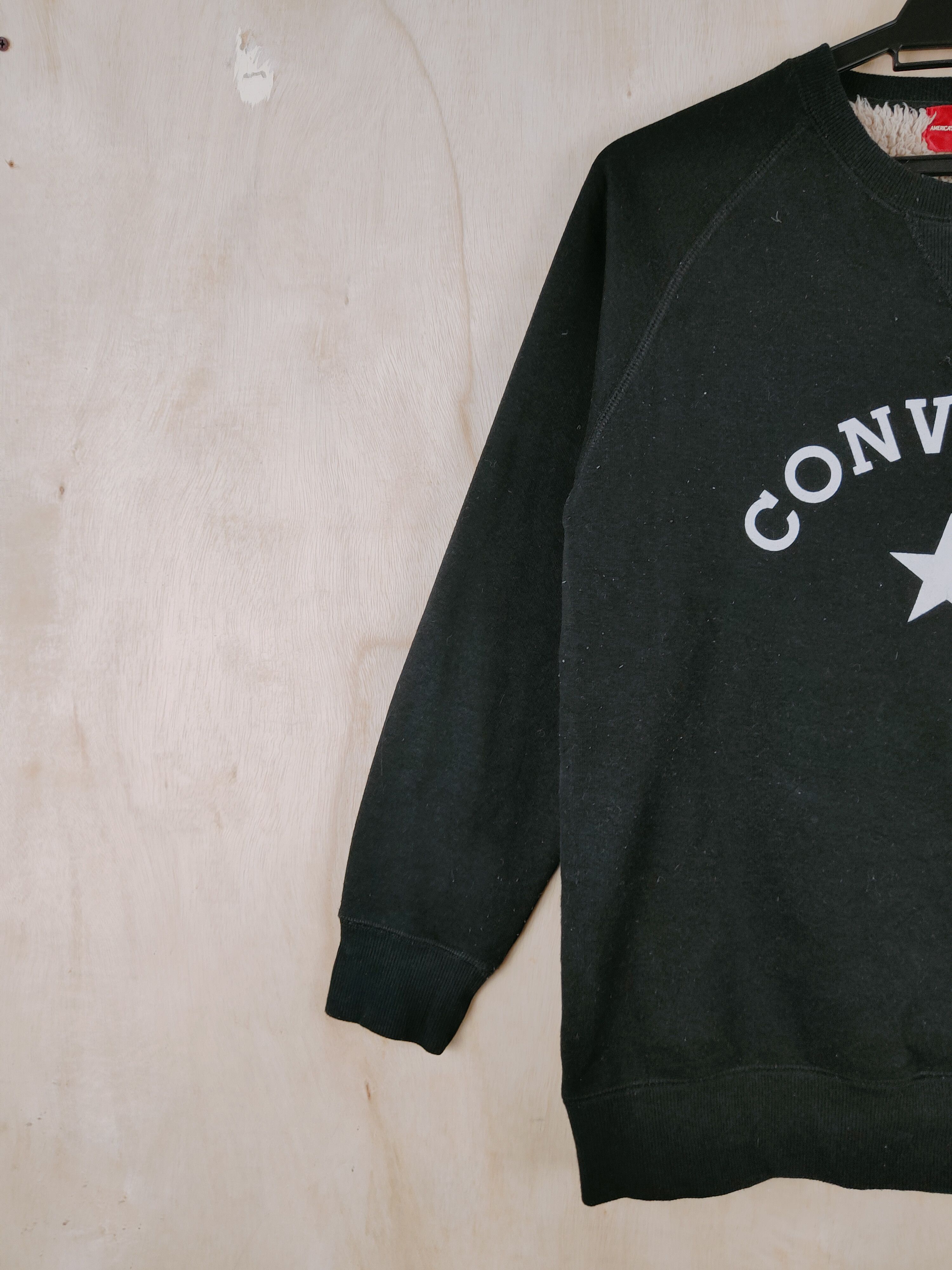 Converse Converse Black vintage winter Sweatshirts #S2576 Size M / US 6-8 / IT 42-44 - 3 Thumbnail