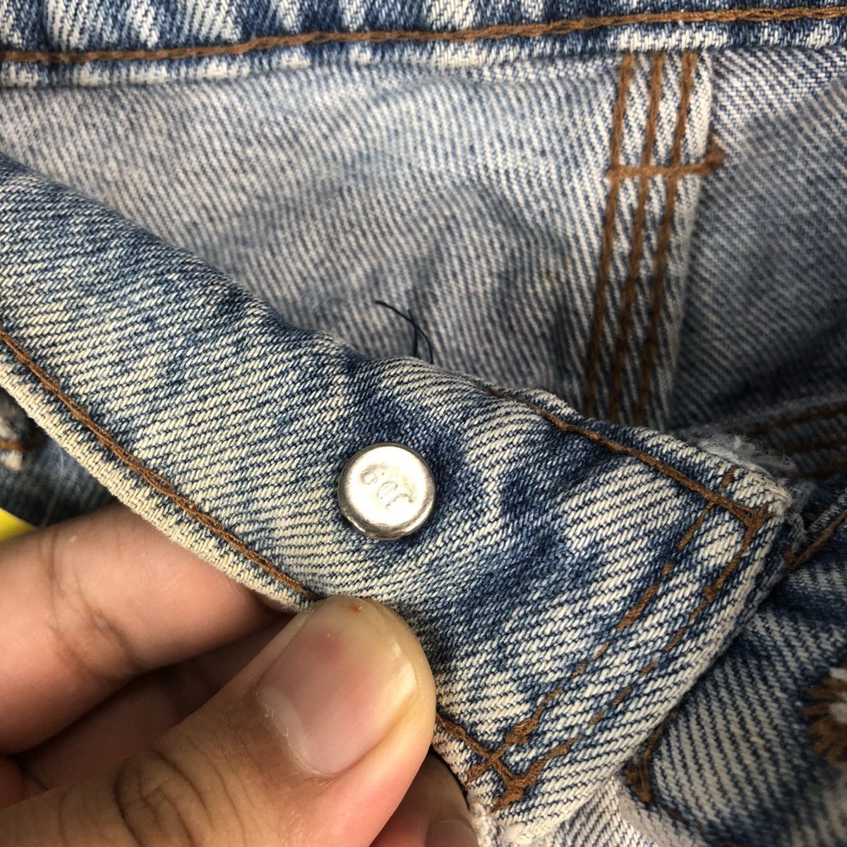 Levi's DLL Levis 636 Vintage faded Blue Denim Pants #C008 Size US 33 - 13 Thumbnail