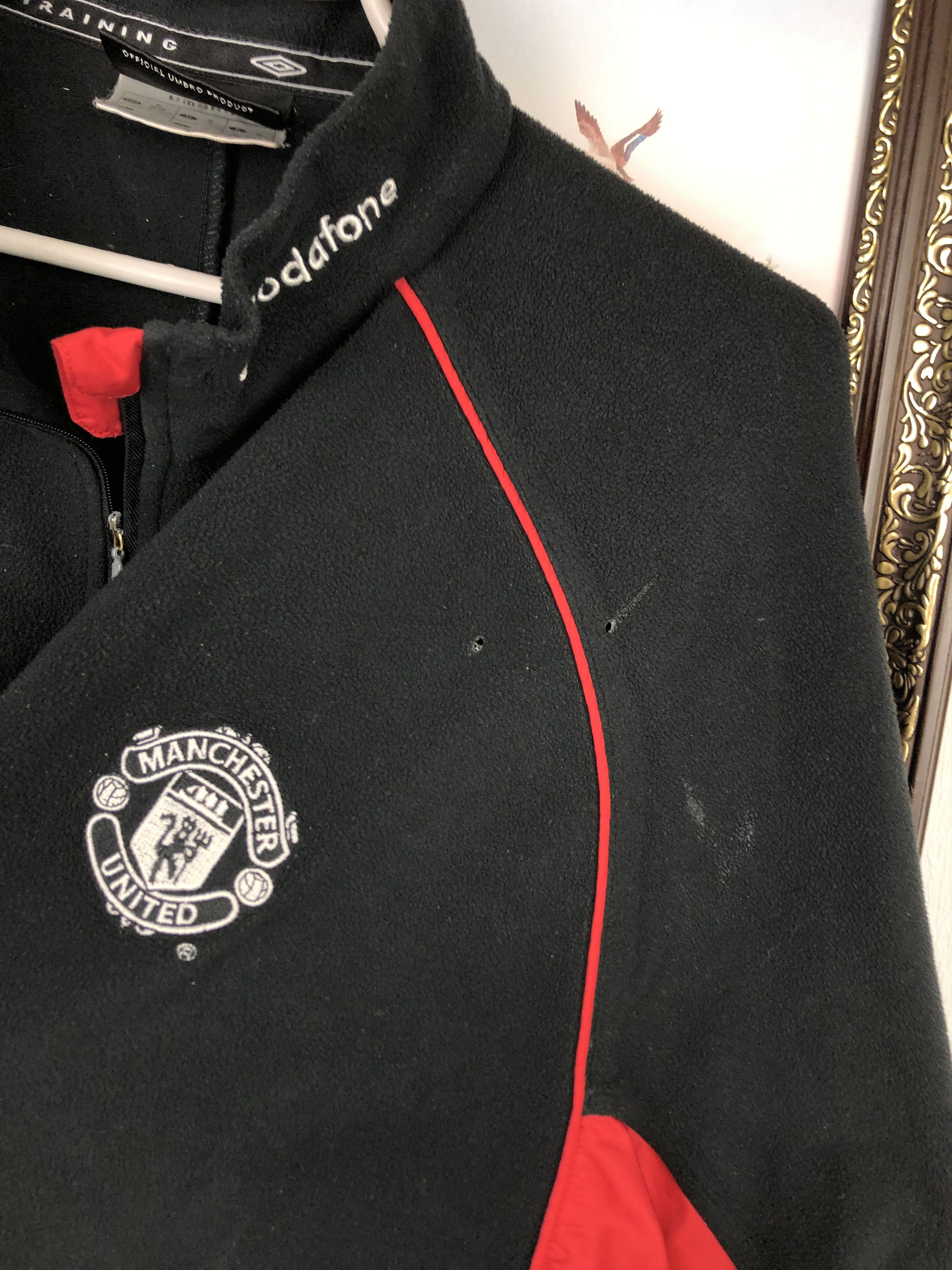 Umbro × Vintage Vintage Manchester United Fleece Jacket Soccer Sweatshirt Size US XL / EU 56 / 4 - 5 Thumbnail