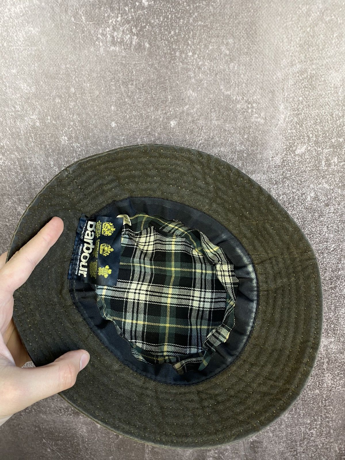 Barbour × Vintage Vintage streetwear Barbour wax hat size S Size ONE SIZE - 5 Thumbnail