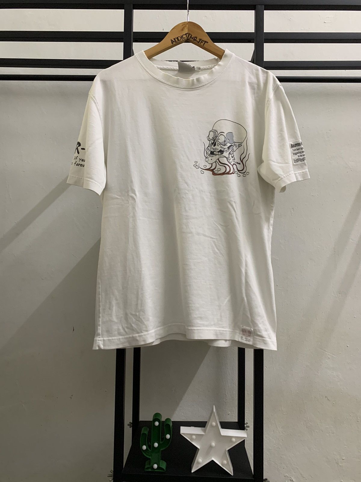 Hysteric Glamour 🔥HOT🔥 JAPANESE SKULL BACK-HIT DISTRESSED TEE Size US M / EU 48-50 / 2 - 1 Thumbnail