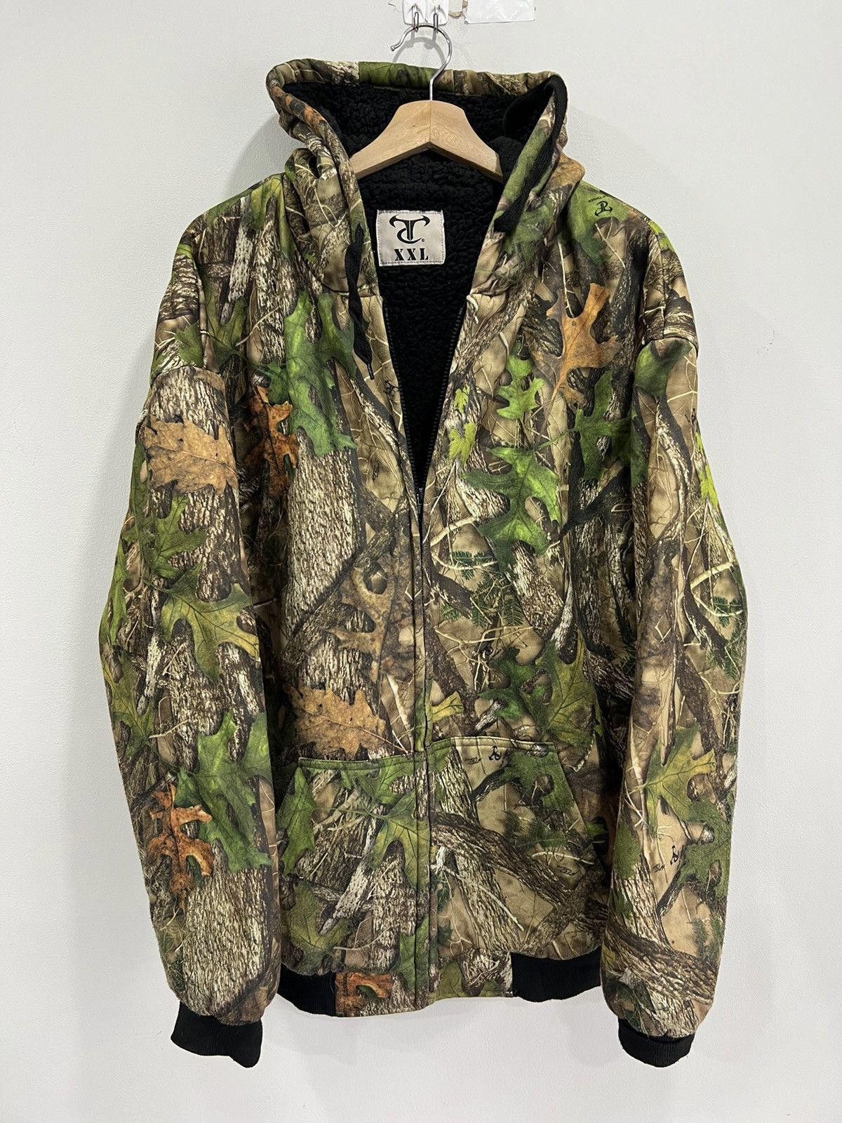 Vintage Vintage Camo Real Tree Hooded Sherpa jacket Size US XXL / EU 58 / 5 - 1 Thumbnail