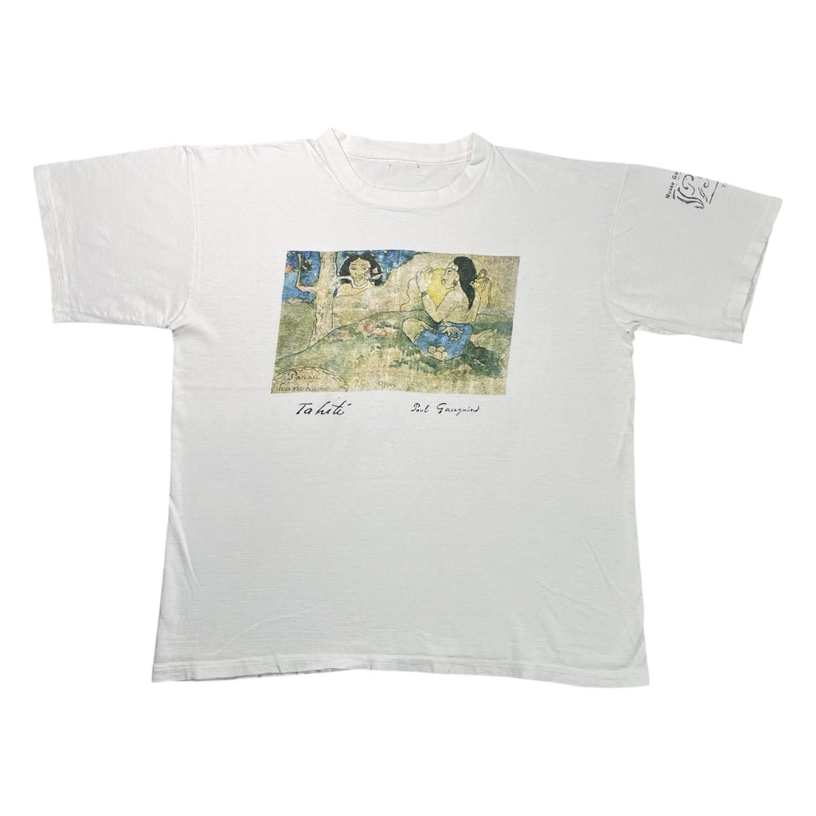 Vintage 90s Paul Gauguin Musée Gauguin (Papeari) Tahiti Art T-Shirt Size US L / EU 52-54 / 3 - 1 Thumbnail