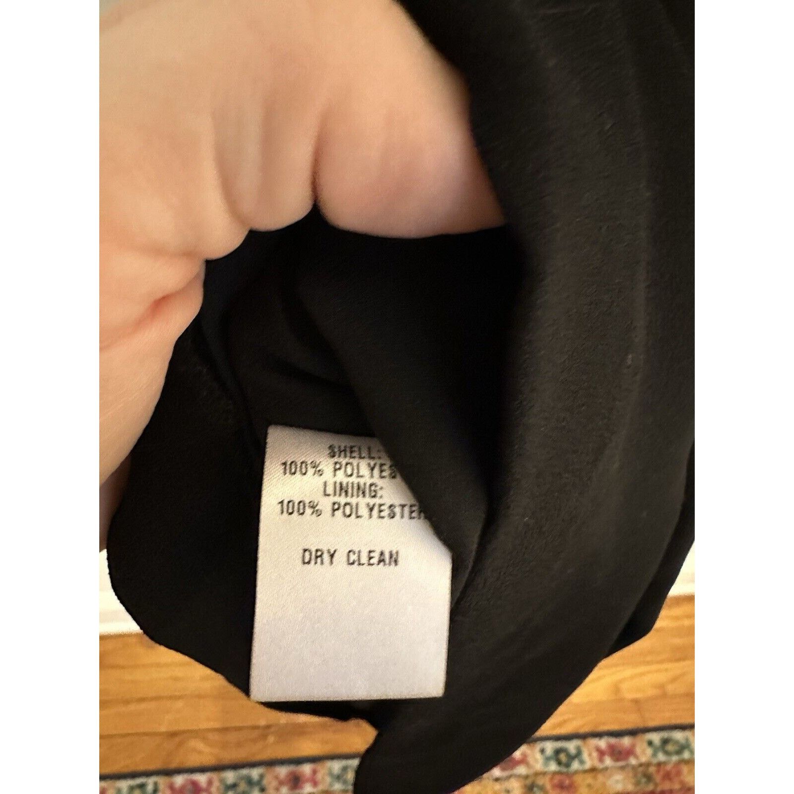 Loft Ann Taylor Black Dress Size 4P Petites Loft Bow V Neck Size S / US 4 / IT 40 - 8 Thumbnail
