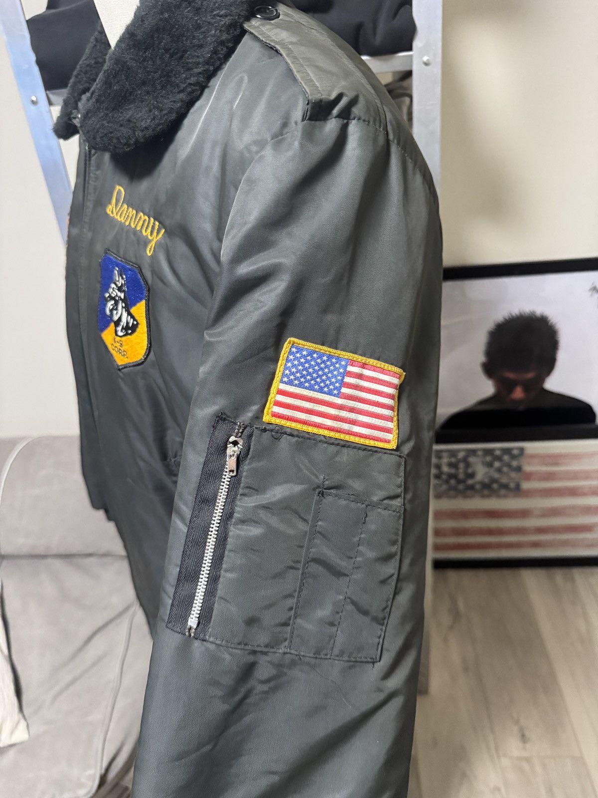 Vintage Vintage 70's Errolson K9 Marine Bomber Jacket Size US L / EU 52-54 / 3 - 12 Thumbnail