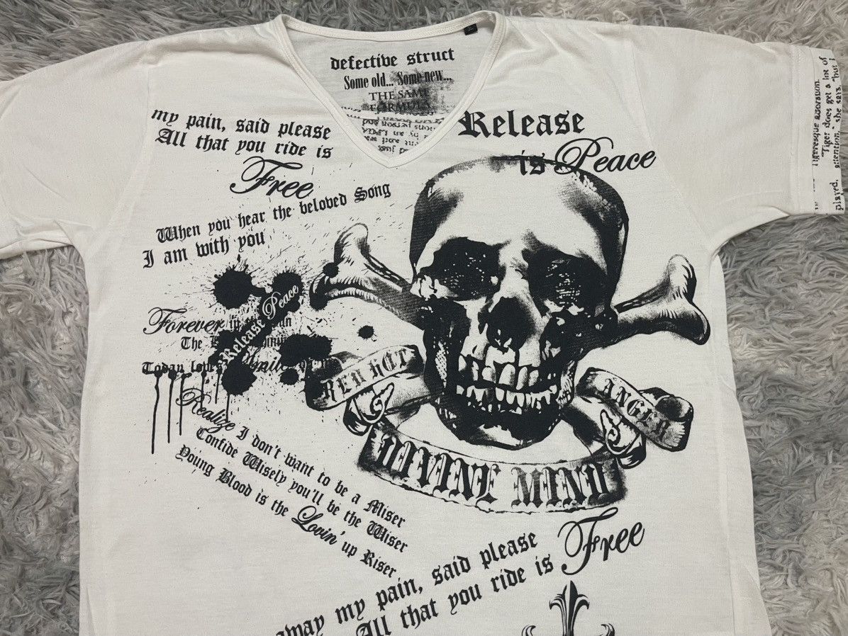 Affliction 2000s DETECTIBE STRUCT SKULL SHIRT RARE DESIGN Size US M / EU 48-50 / 2 - 5 Thumbnail