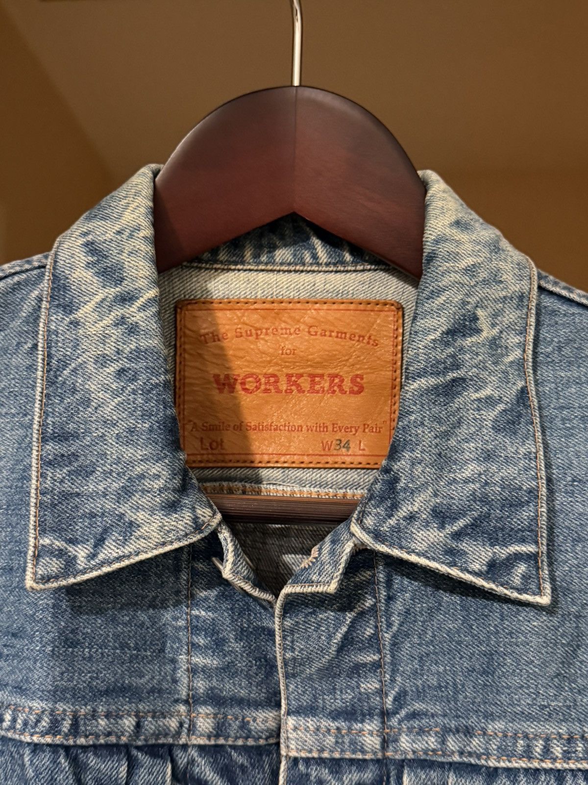 Japanese Brand Workers Japan Type 1 Denim Jacket Size US XS / EU 42 / 0 - 5 Thumbnail