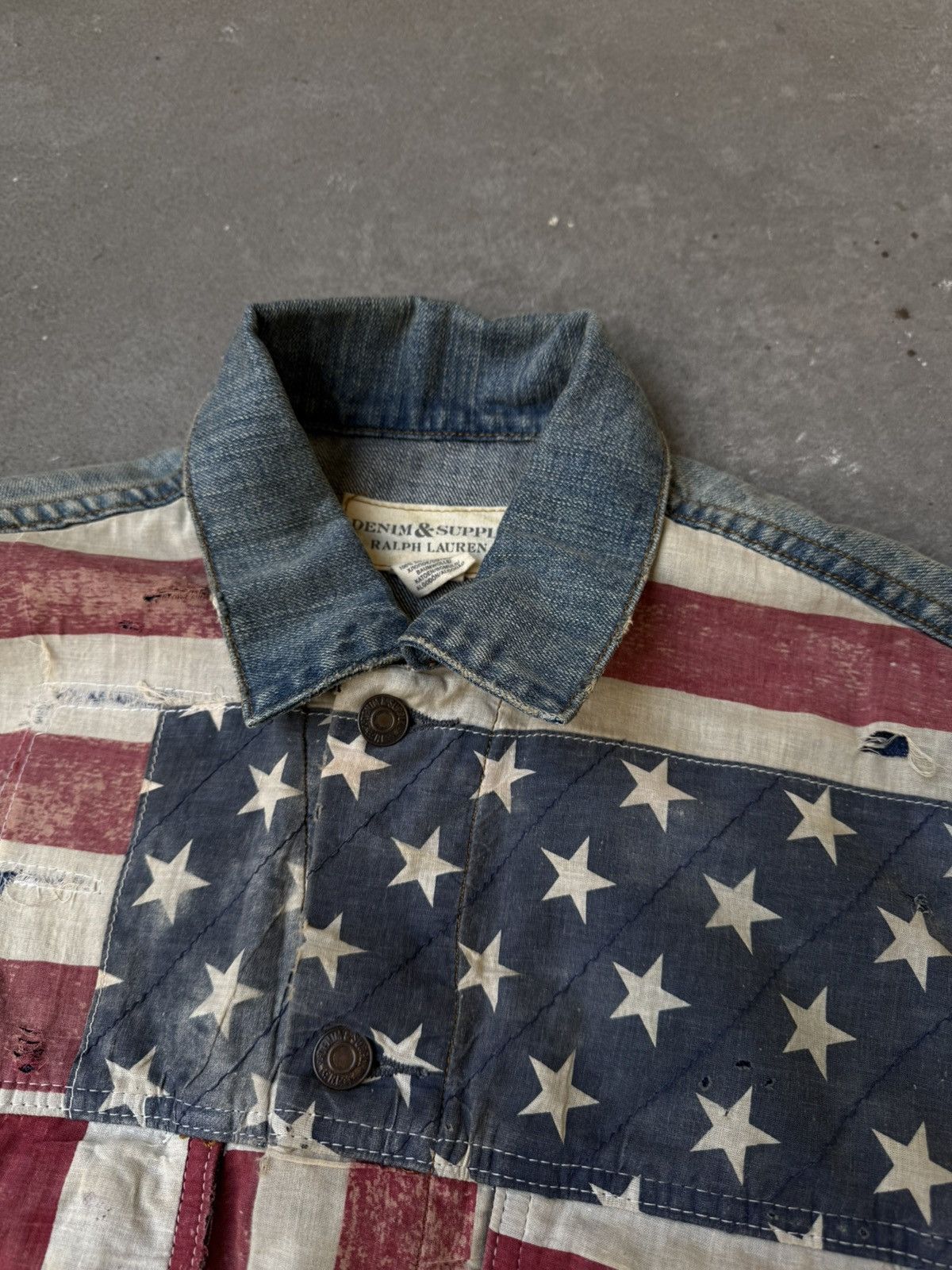 Denim & Supply Ralph Lauren 2000s Denim & Supply Ralph Lauren Flag Denim Jacket Size US M / EU 48-50 / 2 - 9 Thumbnail
