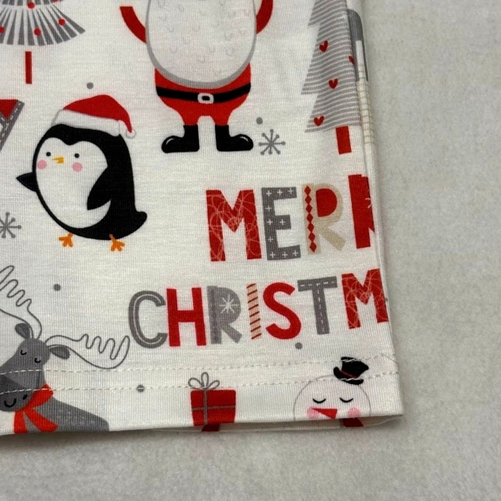 Vintage With Love Ugly Sweater Christmas Santa Snowman Penguin Reindeer Long Sleeve Top M Women Crew Neck T-Shirt White Christmas Theme Lifetime Holiday - Size M / US 6-8 / IT 42-44 - 5 Thumbnail