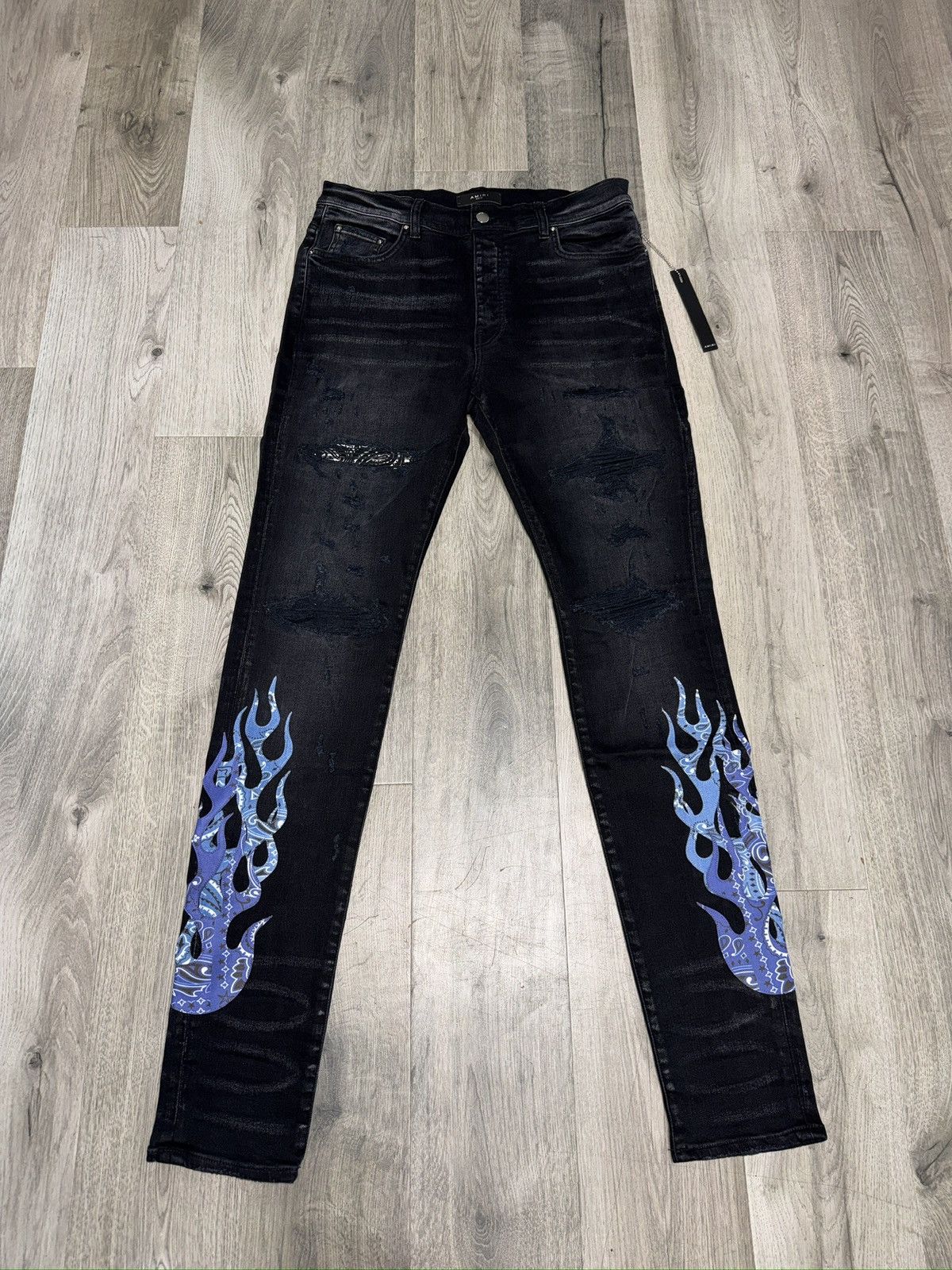 Amiri AMIRI Flame Jeans Size US 36 / EU 52 - 1 Thumbnail
