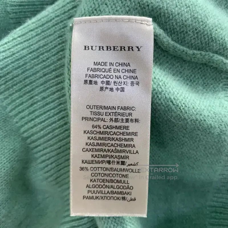 Burberry Burberry Mint Green Knit Long Sleeve Sweater. Size M / US 6-8 / IT 42-44 - 6 Thumbnail