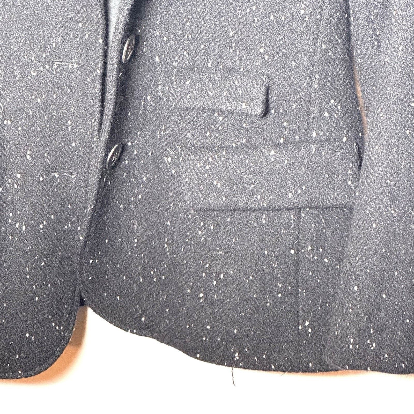 Jil Sander VTG Jil Sander Black Speckled Wool Blazer Jacket Late 90s S Size S / US 4 / IT 40 - 9 Thumbnail
