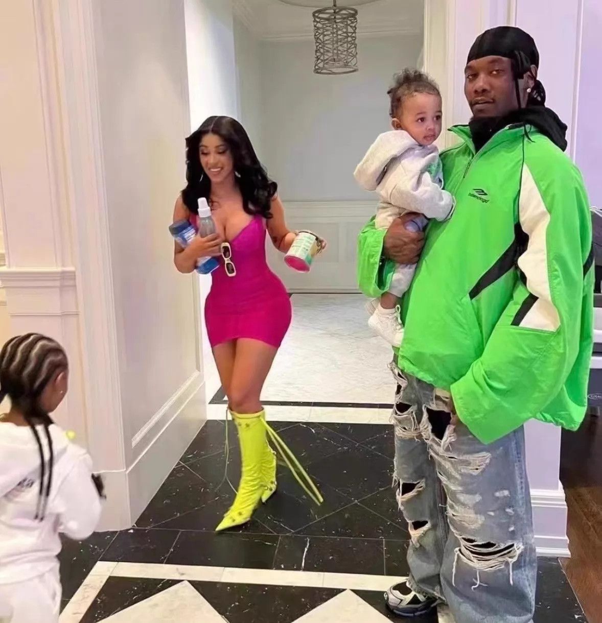 Balenciaga Balenciaga 22SS 3B Sports Fluorescent Green Colorblock Jacket Size US XS / EU 42 / 0 - 9 Thumbnail
