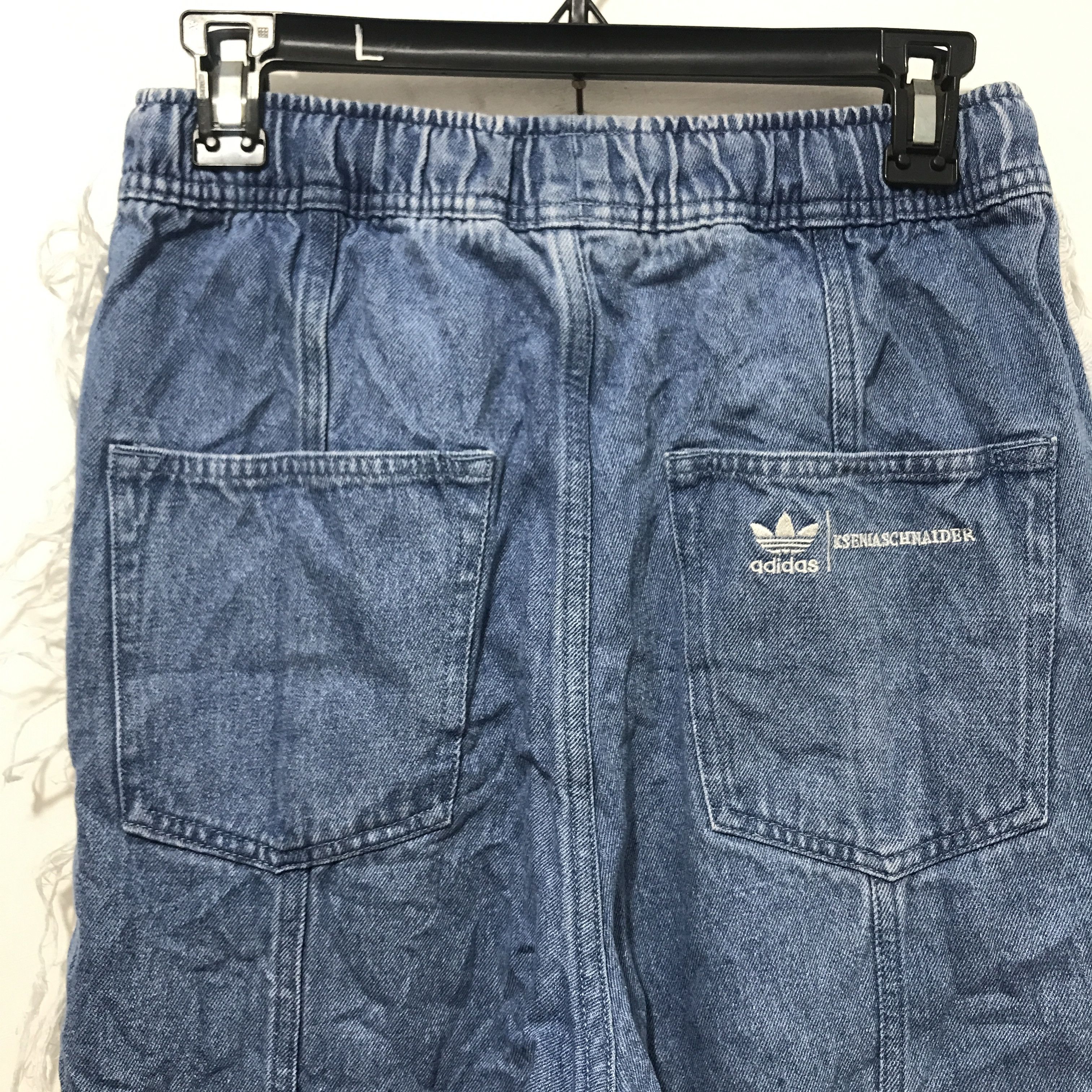 Adidas ADIDAS DENIM FRAYED JEAN x KSENIASCHNAIDER Size 27" / US 4 / IT 40 - 4 Thumbnail