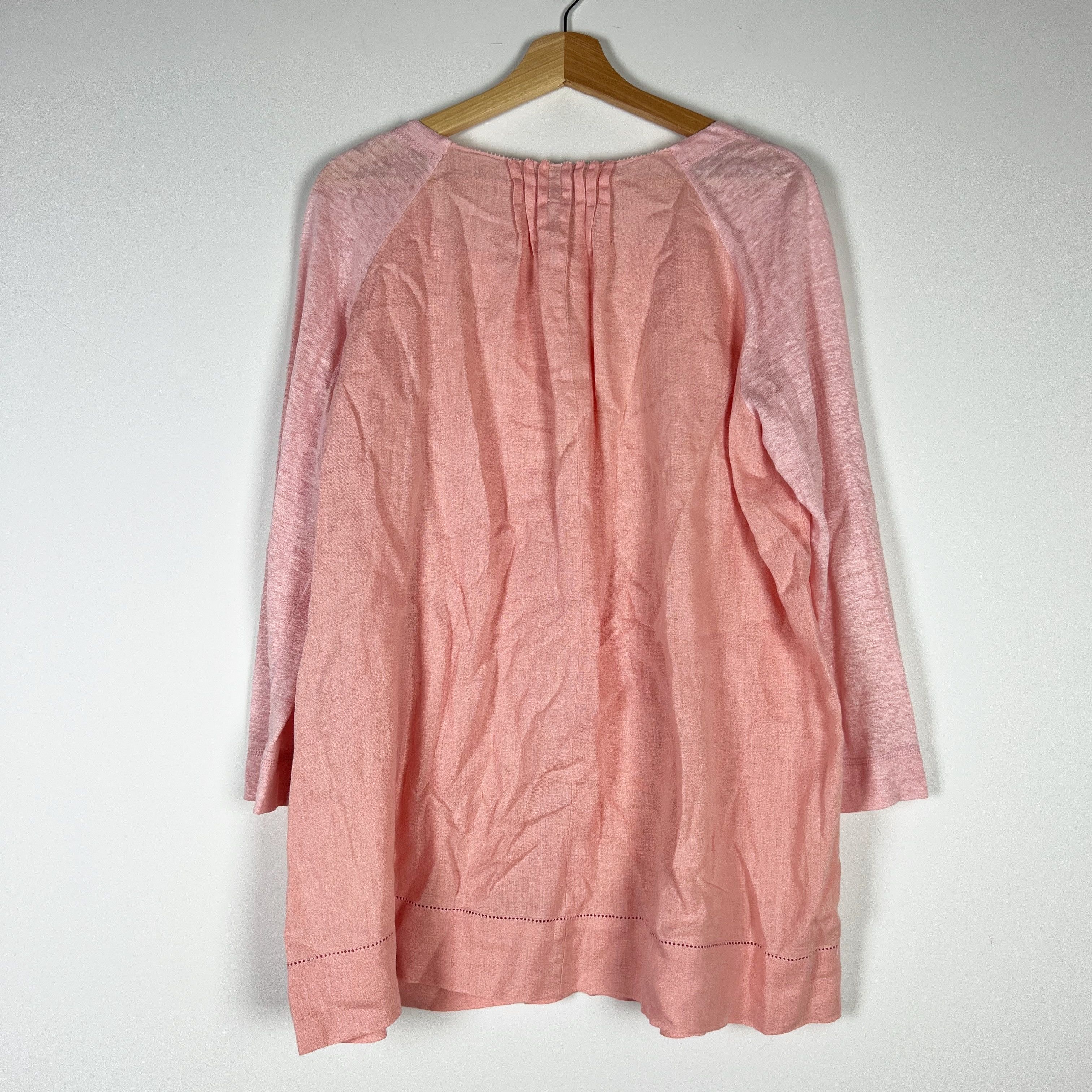 Escada Escada Sport Linen Ruched Pleated Pearl Size L / US 10 / IT 46 - 4 Thumbnail