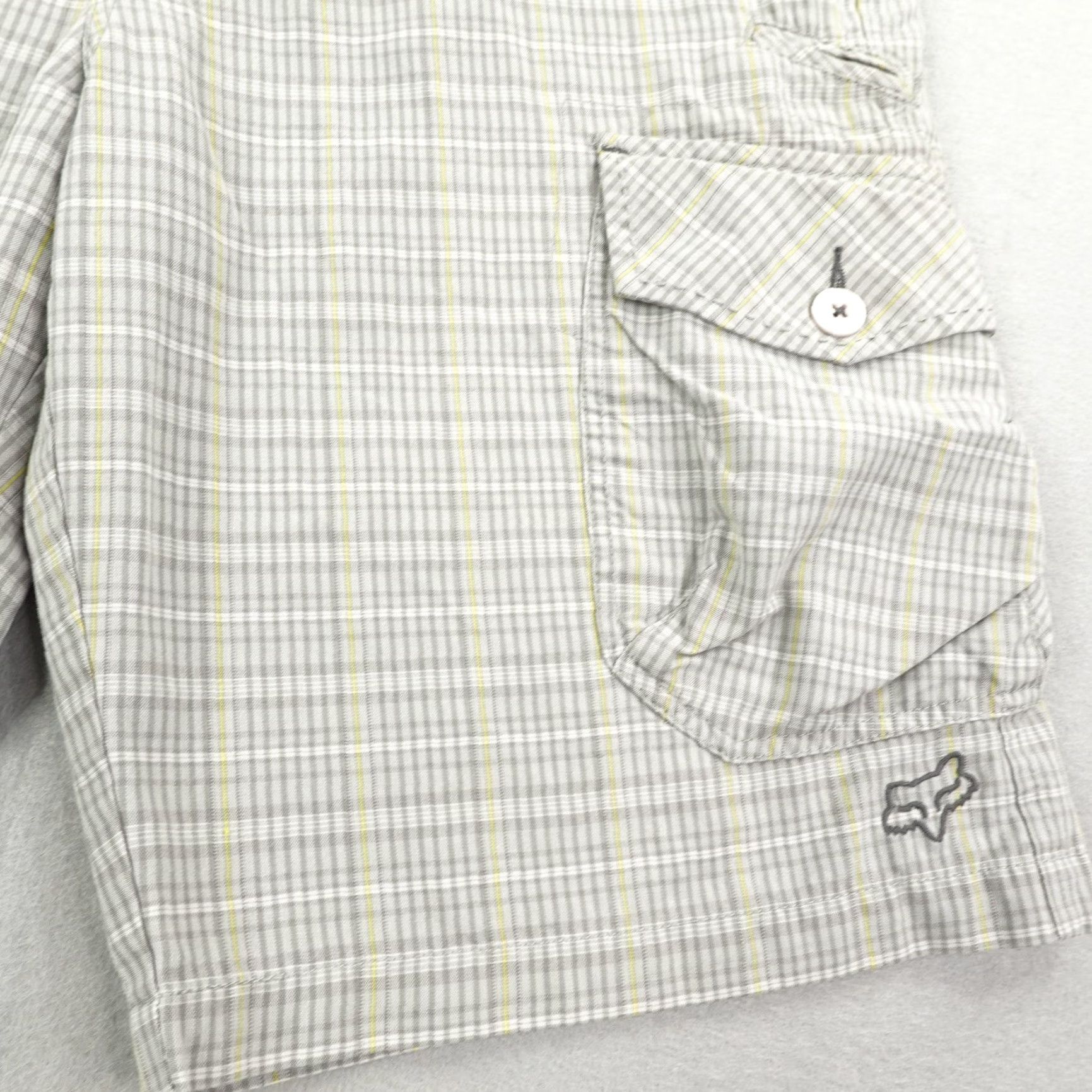 Vintage Fox Cargo Shorts Mens 34 Gray Plaid Outdoor Skater BMX Racing Outdoors Baggy Size US 34 / EU 50 - 4 Thumbnail