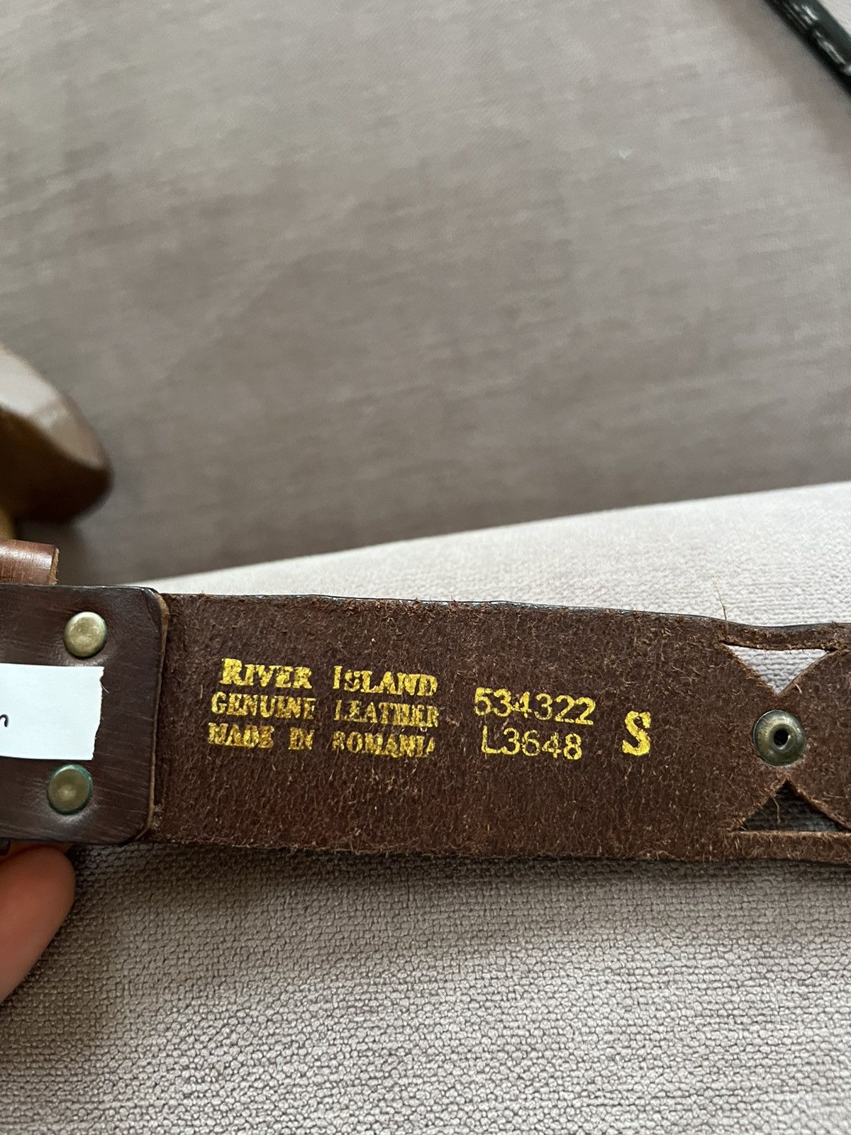Leather × Vintage Leather belt 99cm, S, Size ONE SIZE - 7 Thumbnail