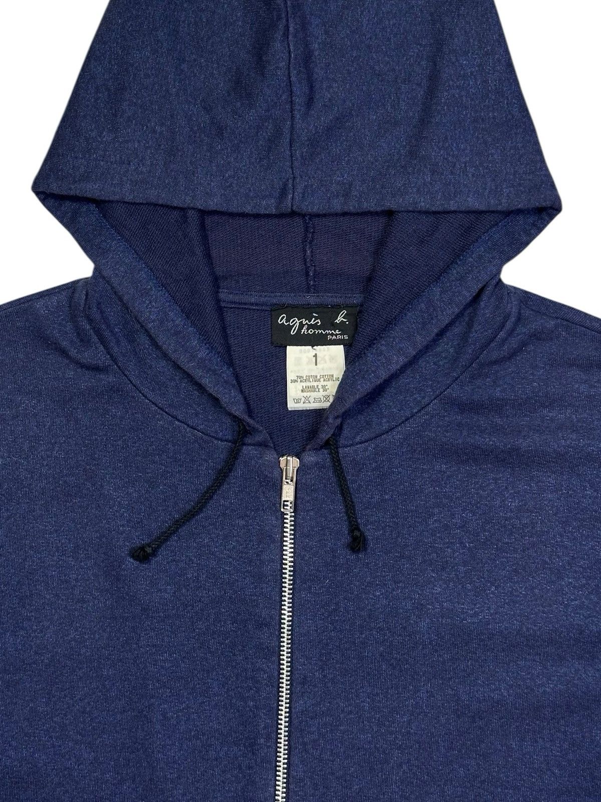 agnes b. 1990s AGNES B. HOMME LIZARD PRINTED ZIP HOODIE Size US M / EU 48-50 / 2 - 3 Thumbnail